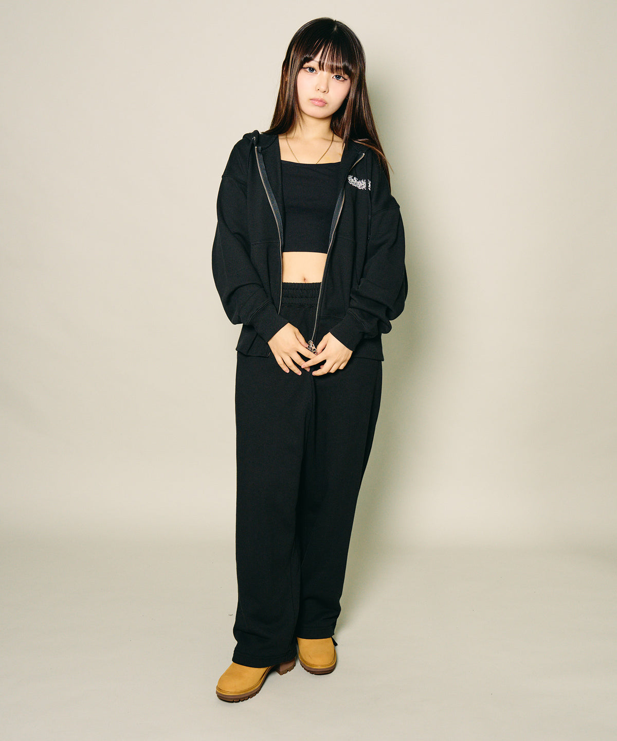 Boxy double zip up hoodie-thumbmail-10