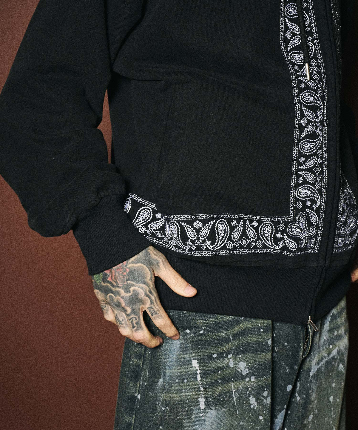 Embroidered Bandana Hoodie-thumbmail-7
