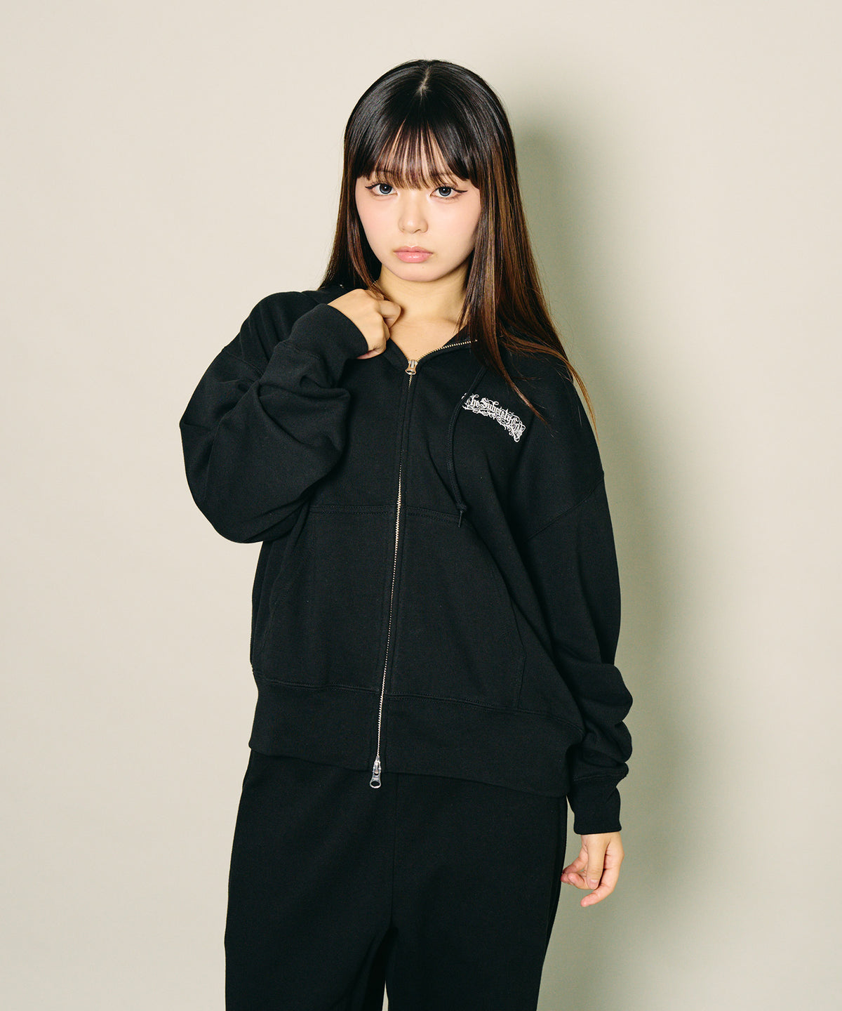 Boxy double zip up hoodie-thumbmail-12