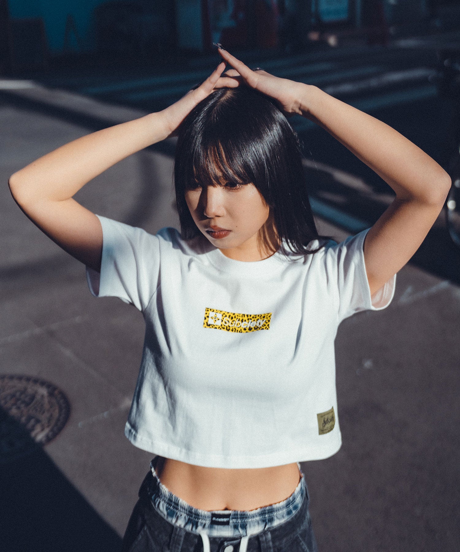 Cropped leopard box tee【WOMEN】-thumbmail-11