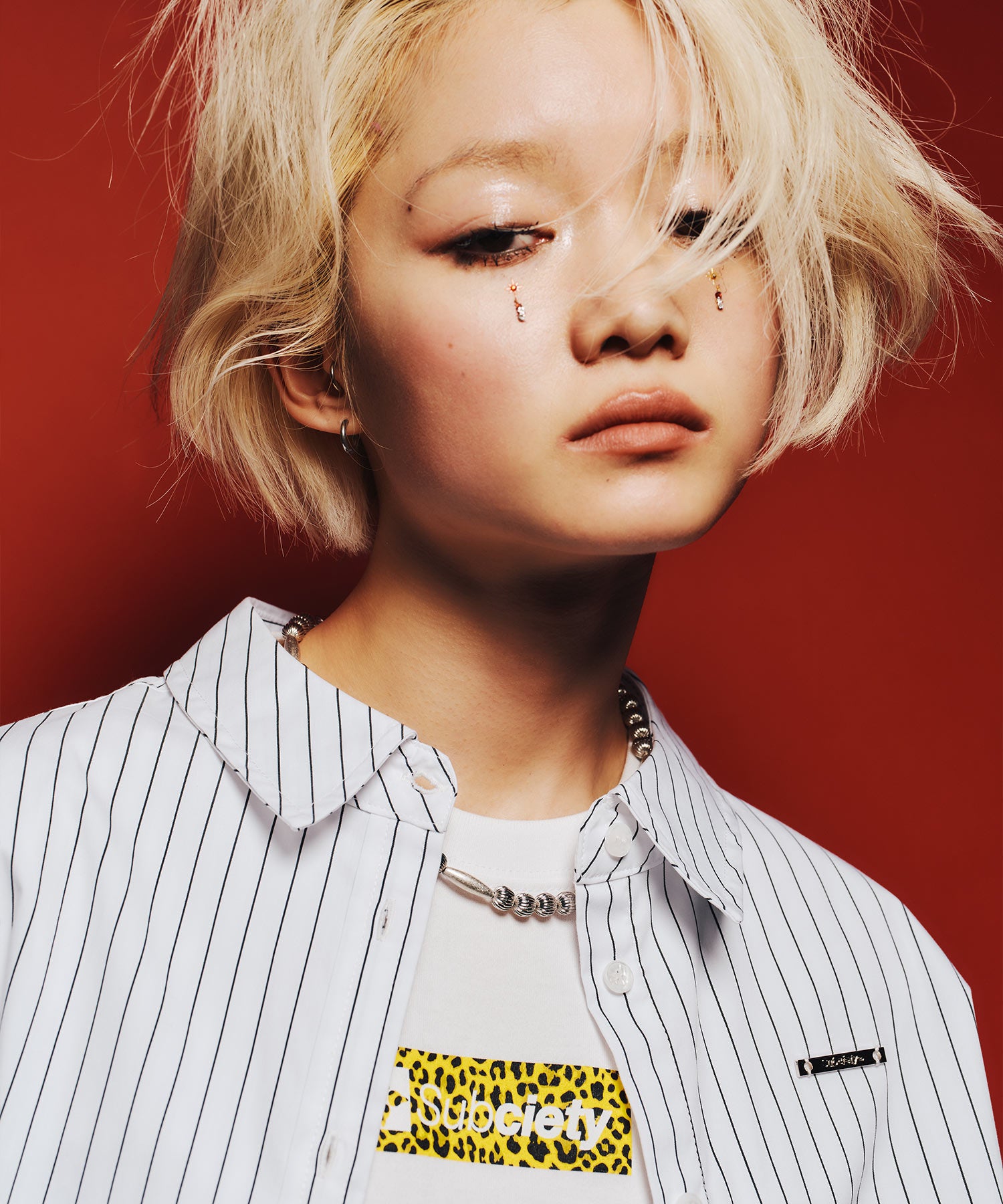 Cropped leopard box tee【WOMEN】-thumbmail-14