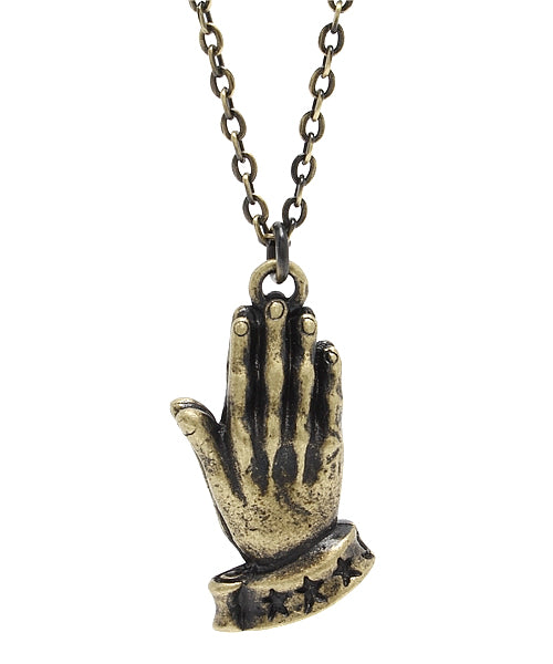 METAL NECKLACE-PRAYING HANDS--thumbmail-6