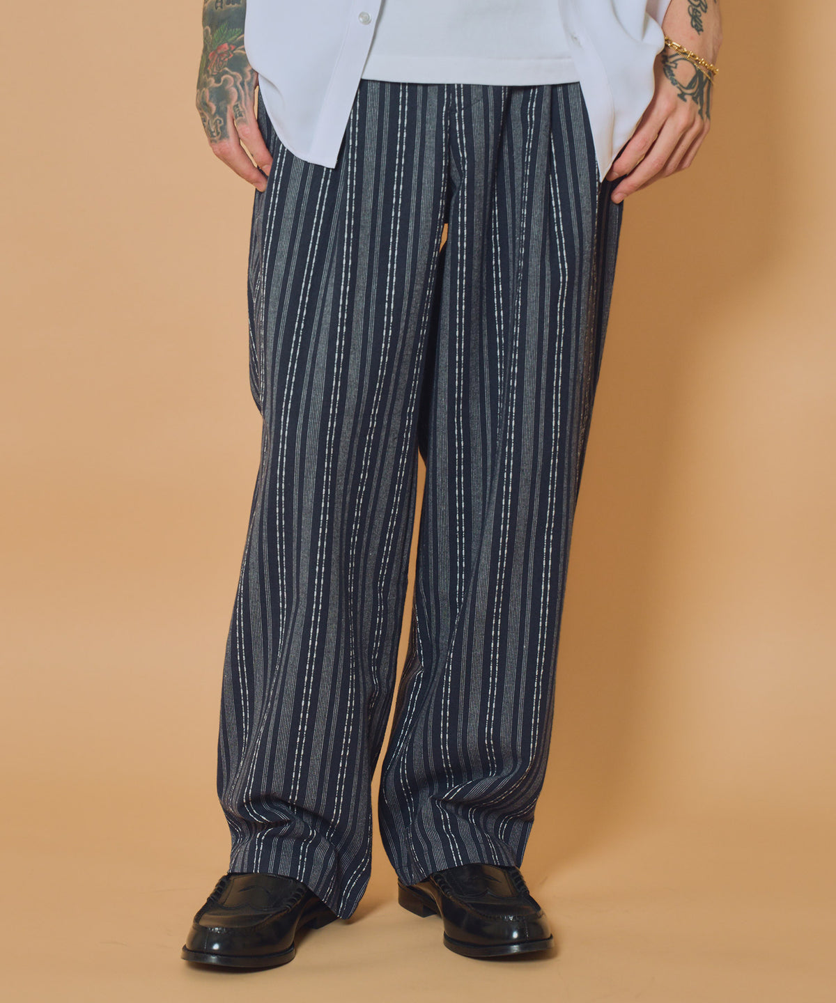 Jacquard stripe slacks-thumbmail-3