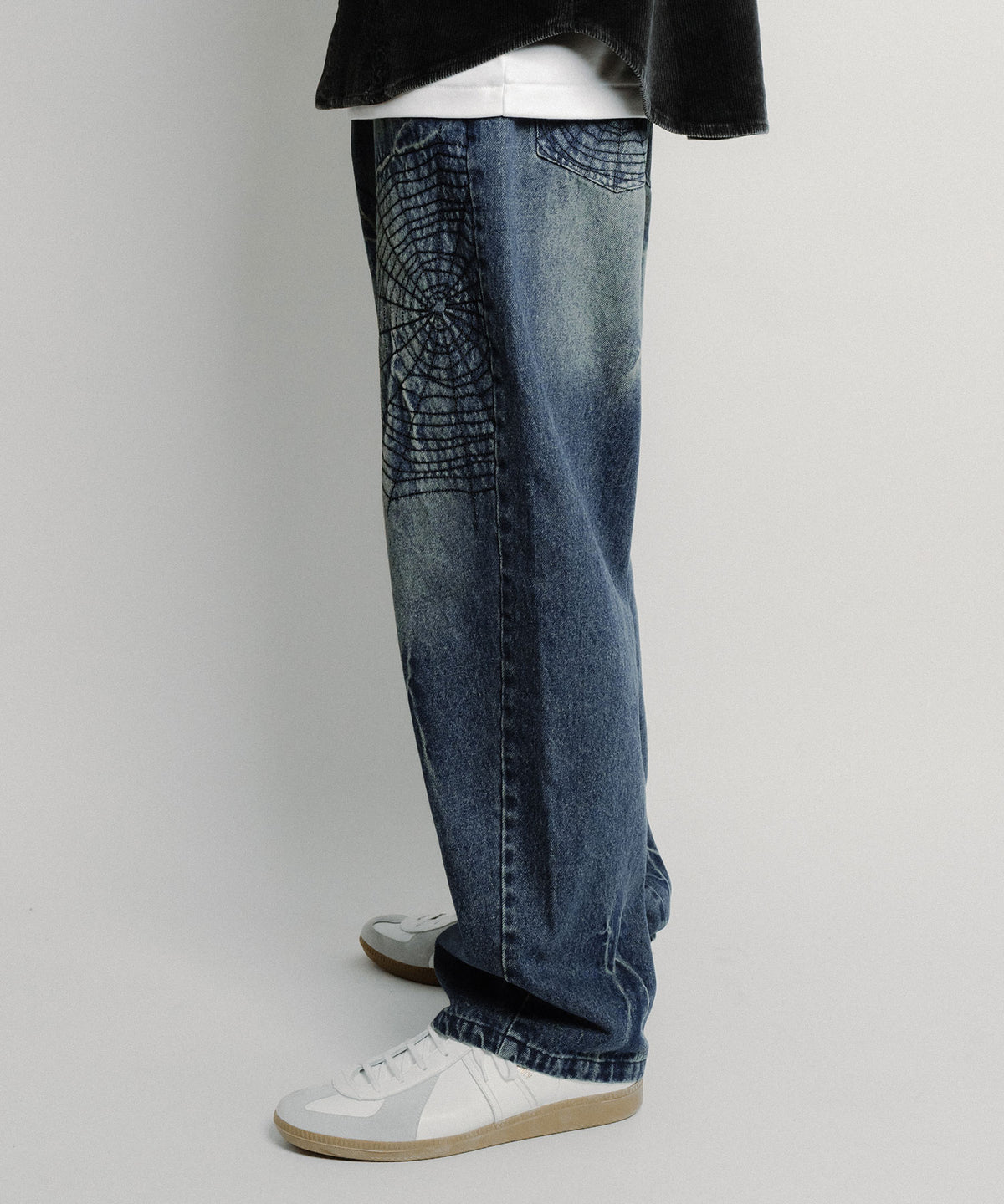 Cobweb curved denim pants-thumbmail-20