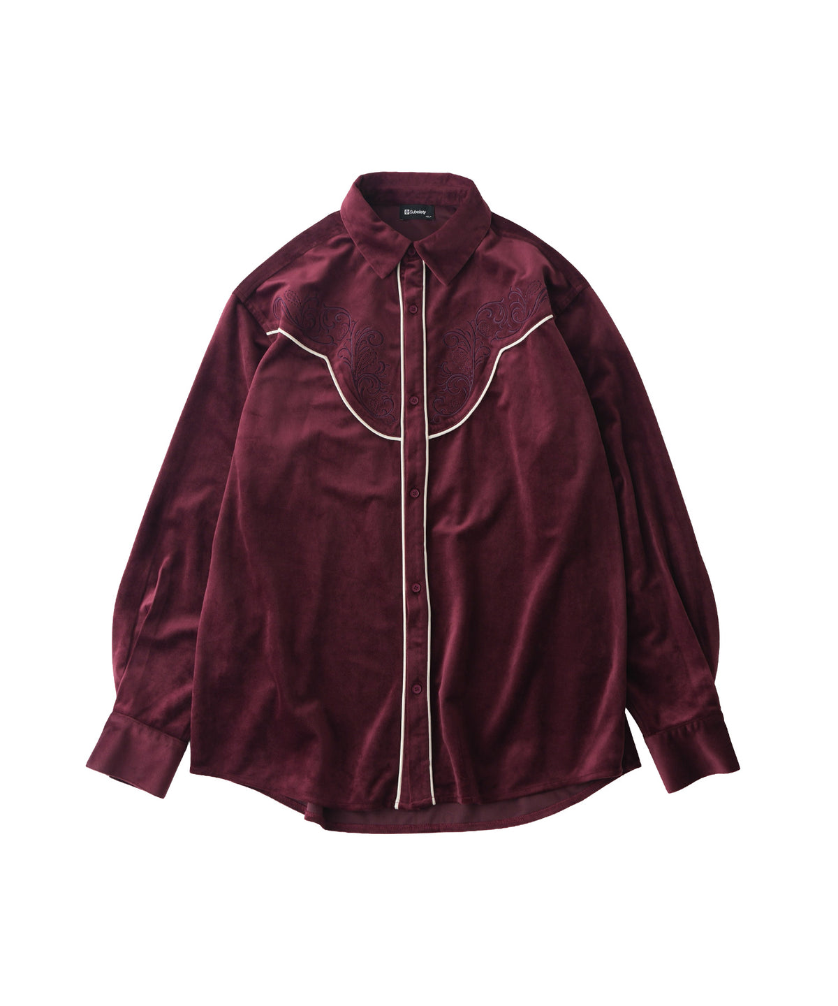 Embroidered velour western shirt-thumbmail-11