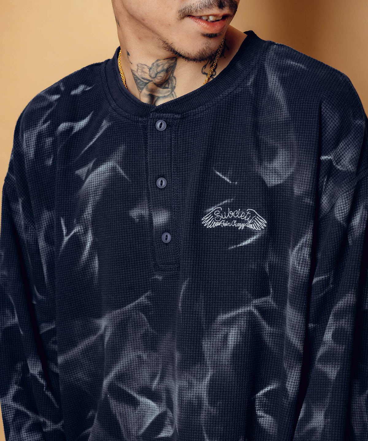 Henry Neck Waffle L/S-thumbmail-14