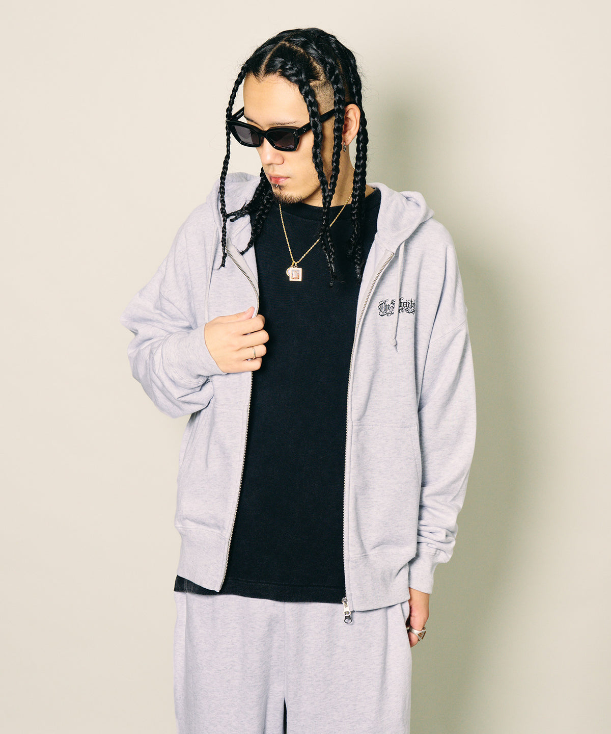 Boxy double zip up hoodie-thumbmail-17