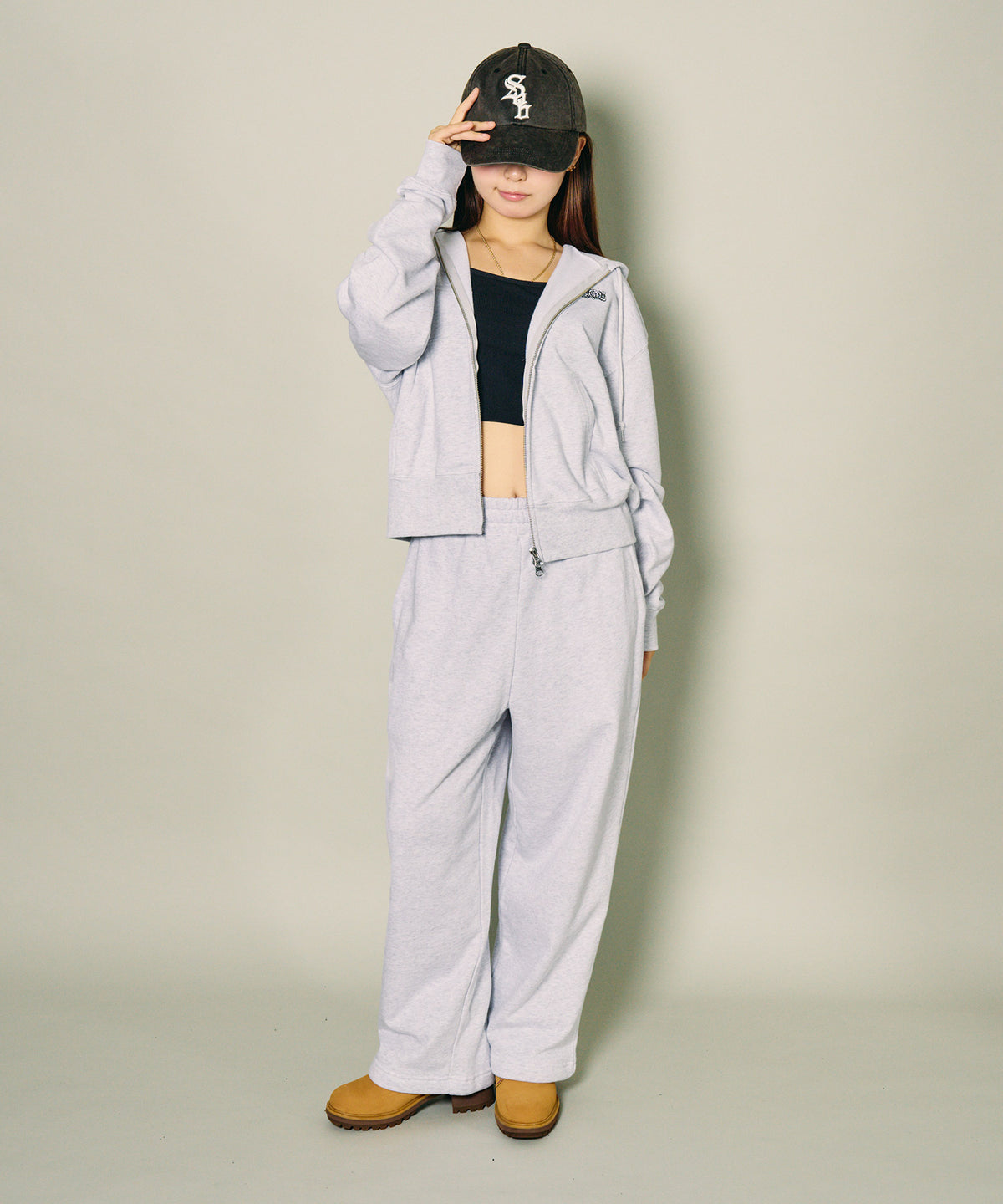 Boxy double zip up hoodie-thumbmail-22