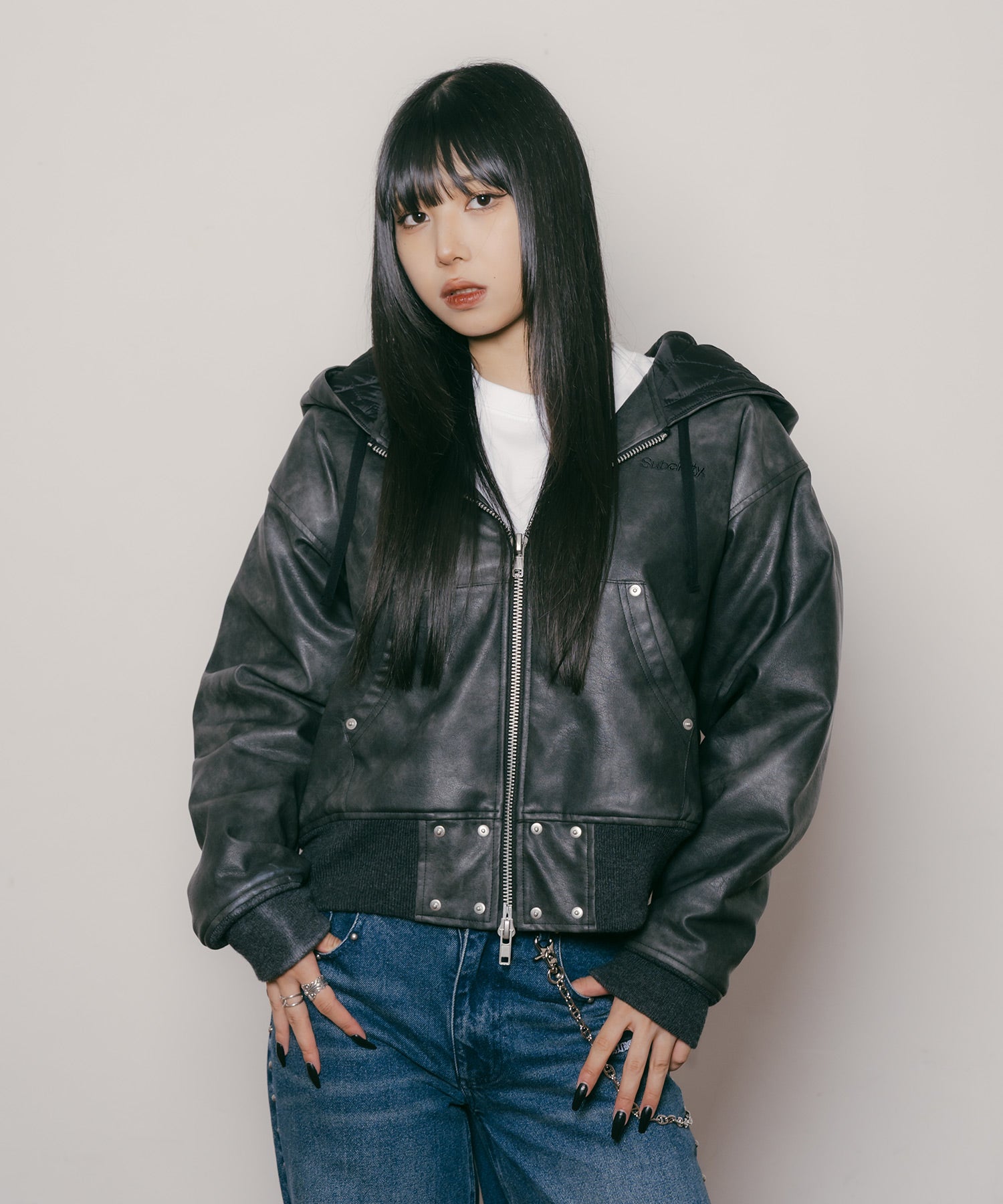 Hooded jacket [WOMEN]-thumbmail-3