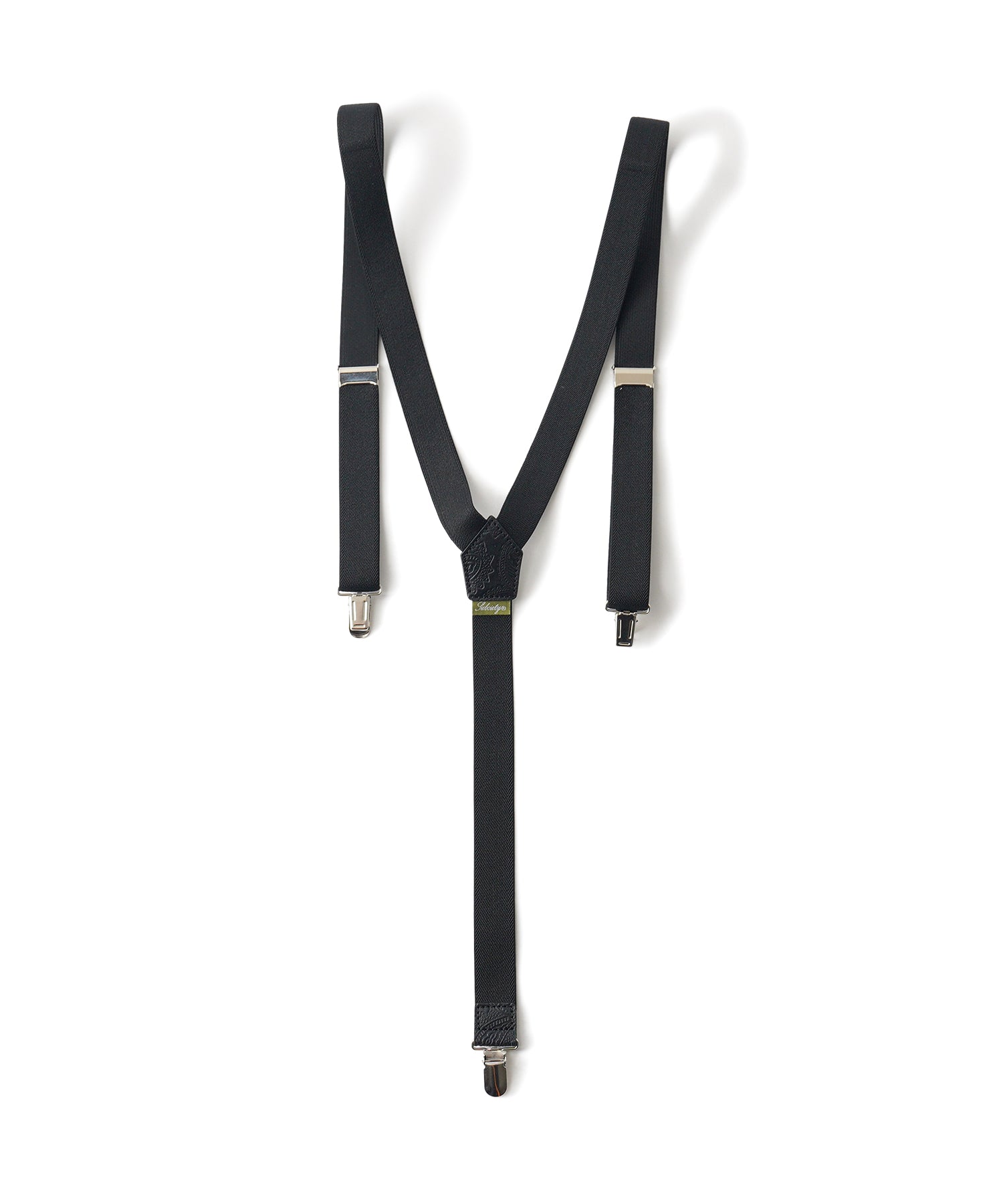 Paisley leather suspenders