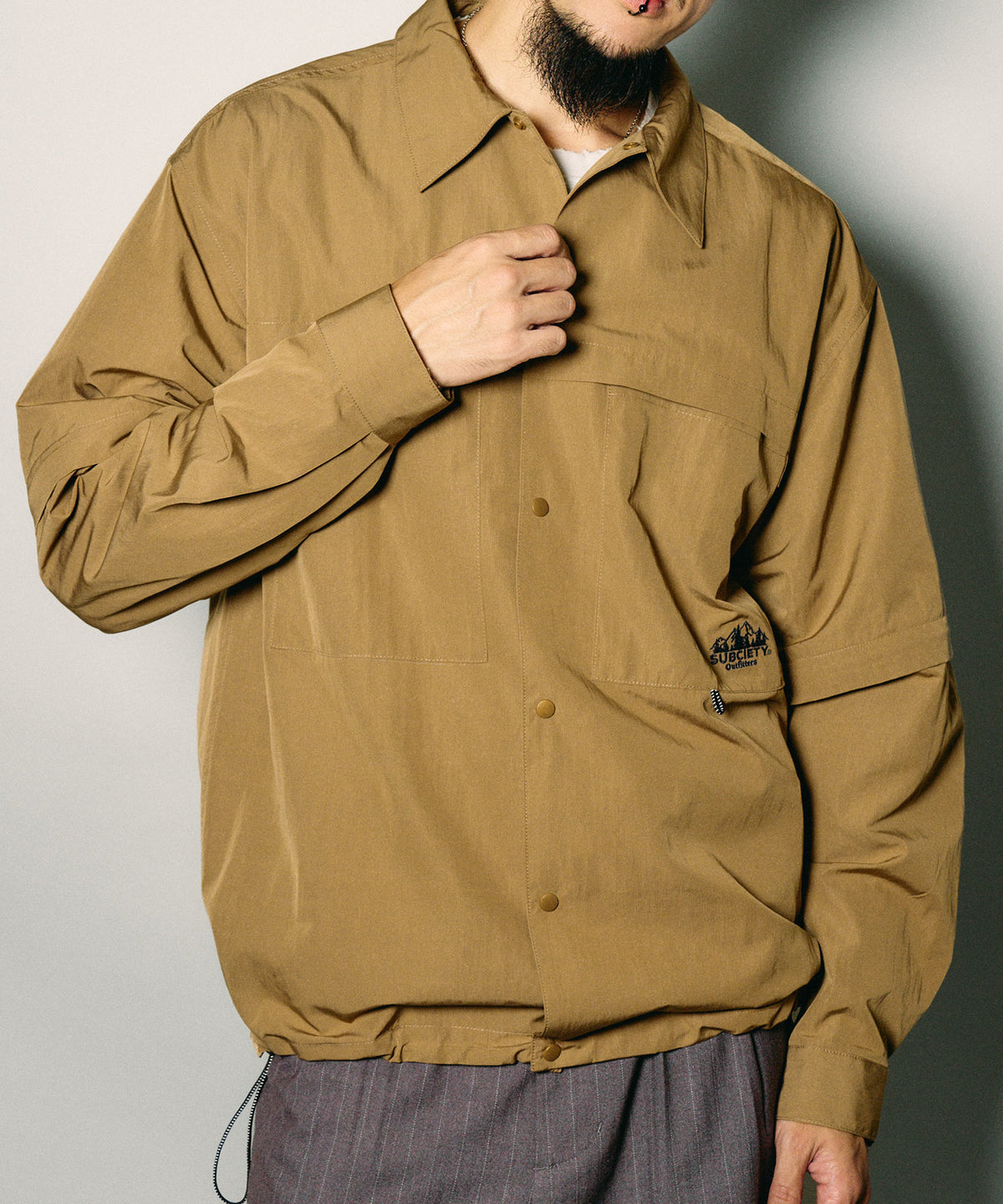 Detachable sleeve ripstop shirt-thumbmail-3