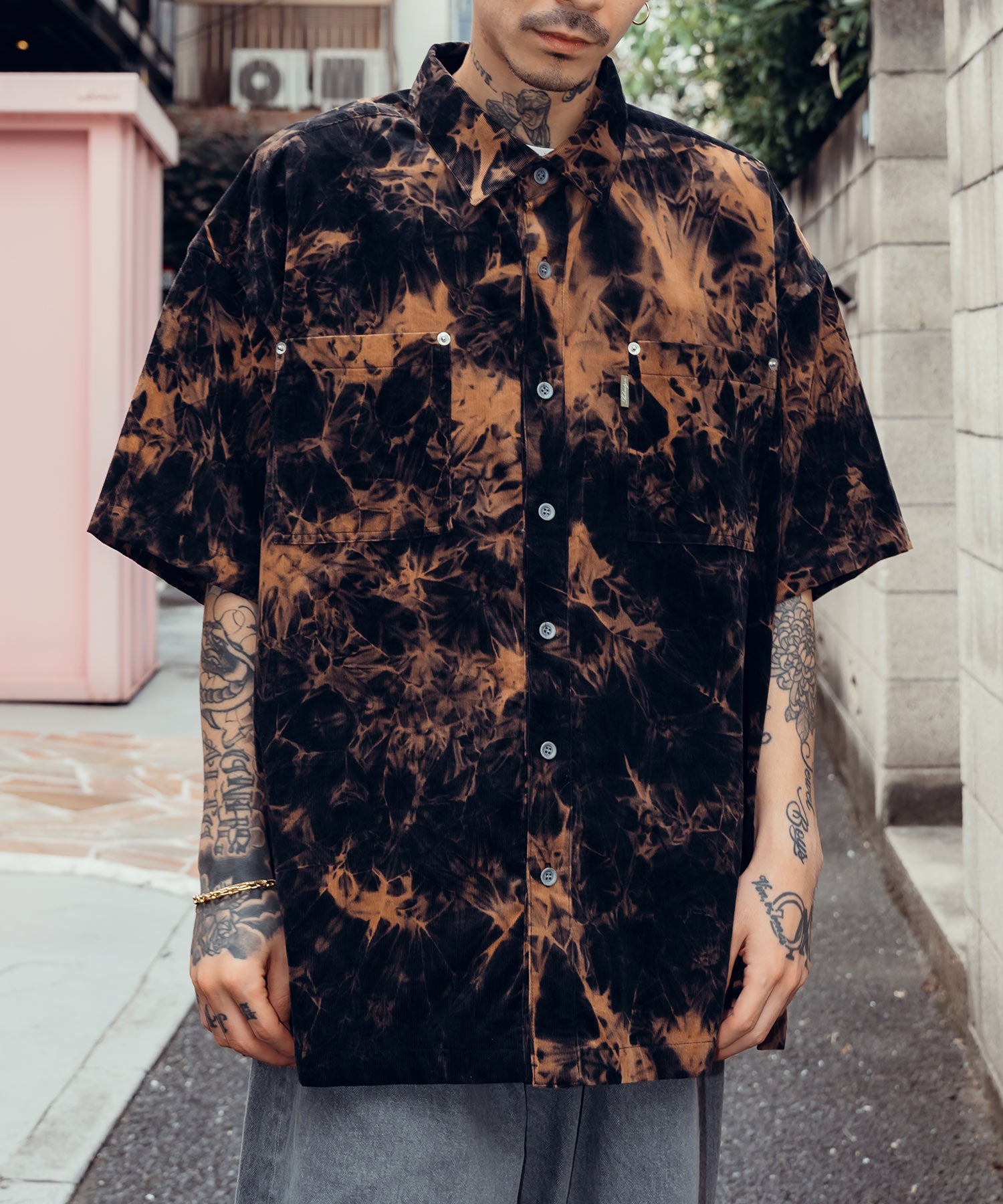 Bleached work shirt