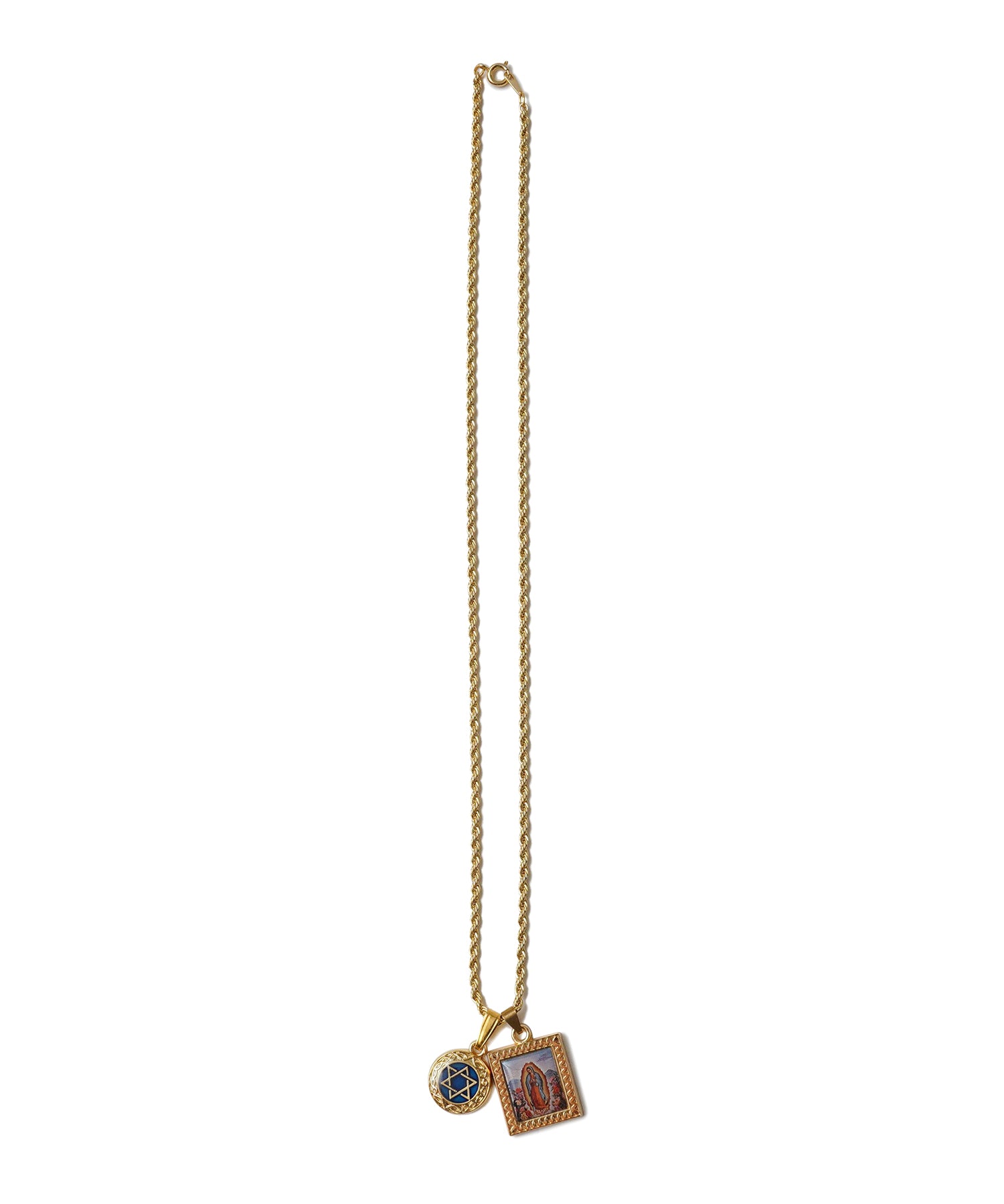 Epoxy brass necklace