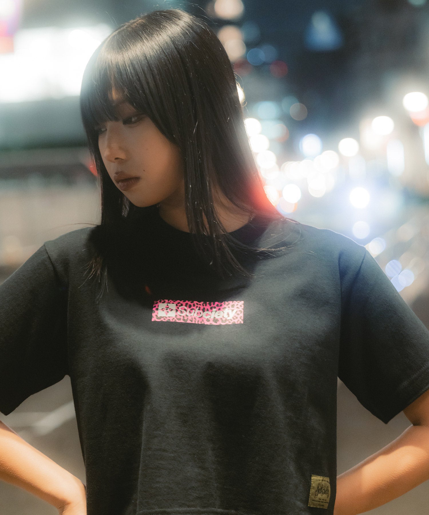 Cropped leopard box tee【WOMEN】-thumbmail-20