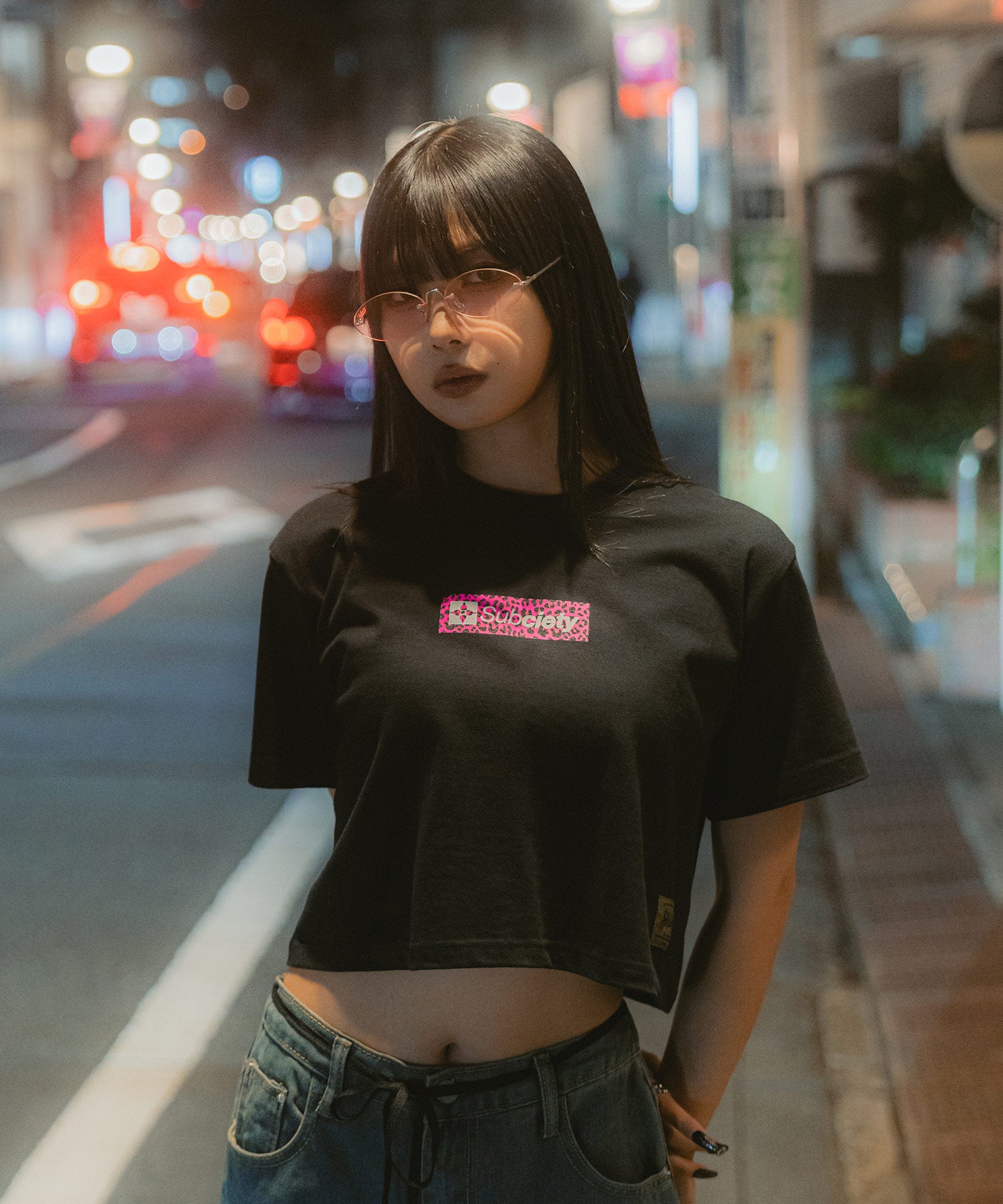 Cropped leopard box tee【WOMEN】-thumbmail-21