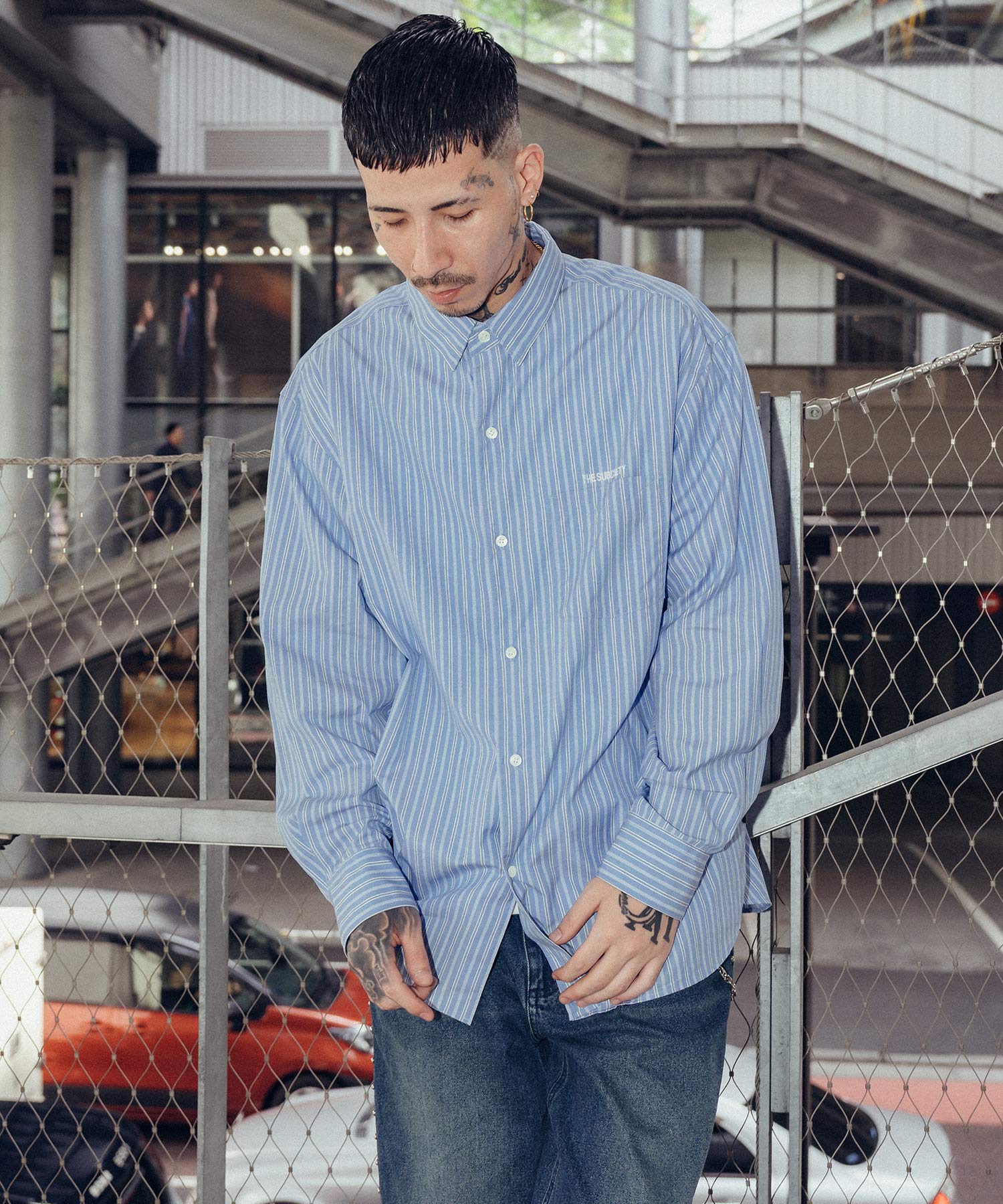 Supima cotton stripe shirt-thumbmail-3