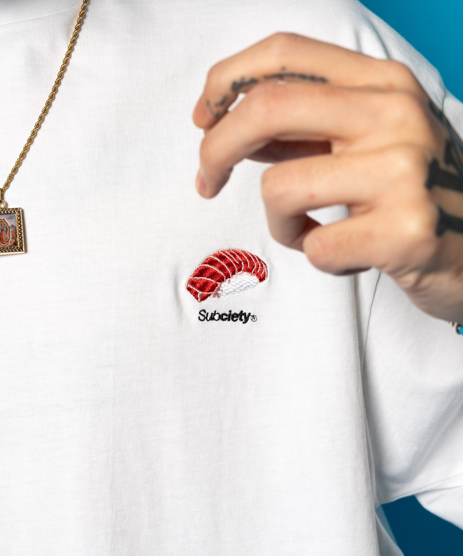 Embroidery sushi tee-thumbmail-1