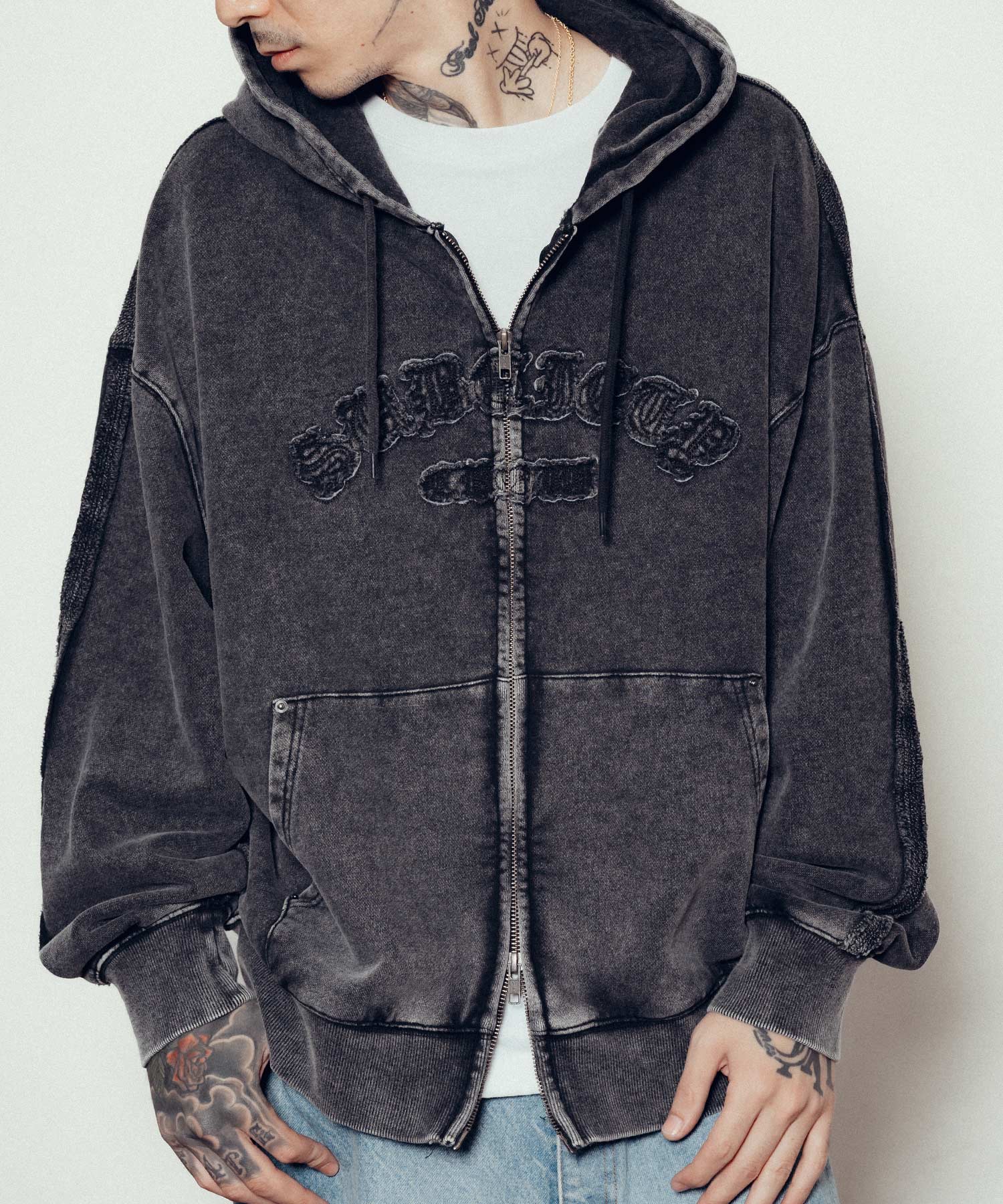 Double zip hoodie-thumbmail-1