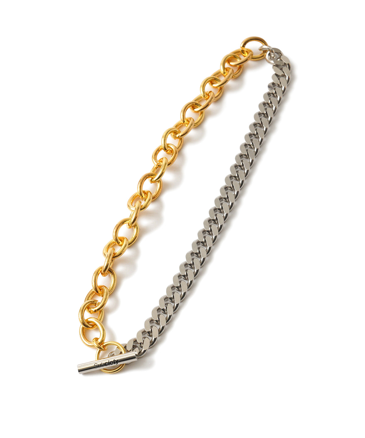 Thick combi chain necklace-thumbmail-3
