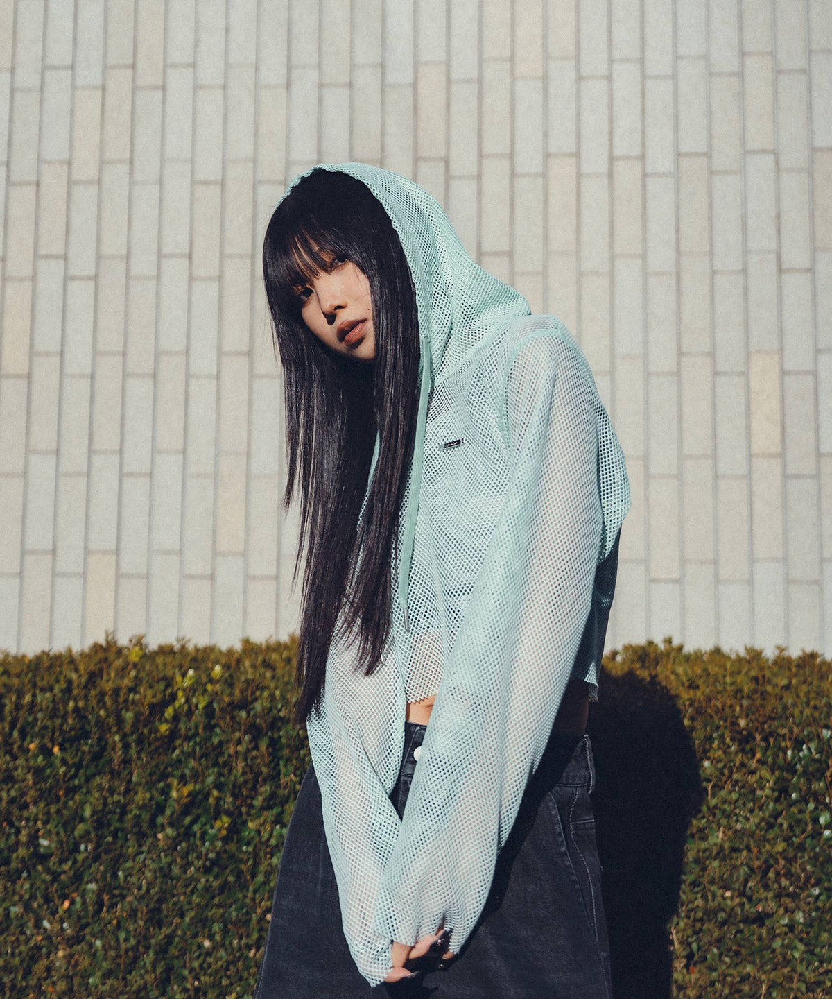 Hexagon mesh hoodie【WOMEN】-thumbmail-11