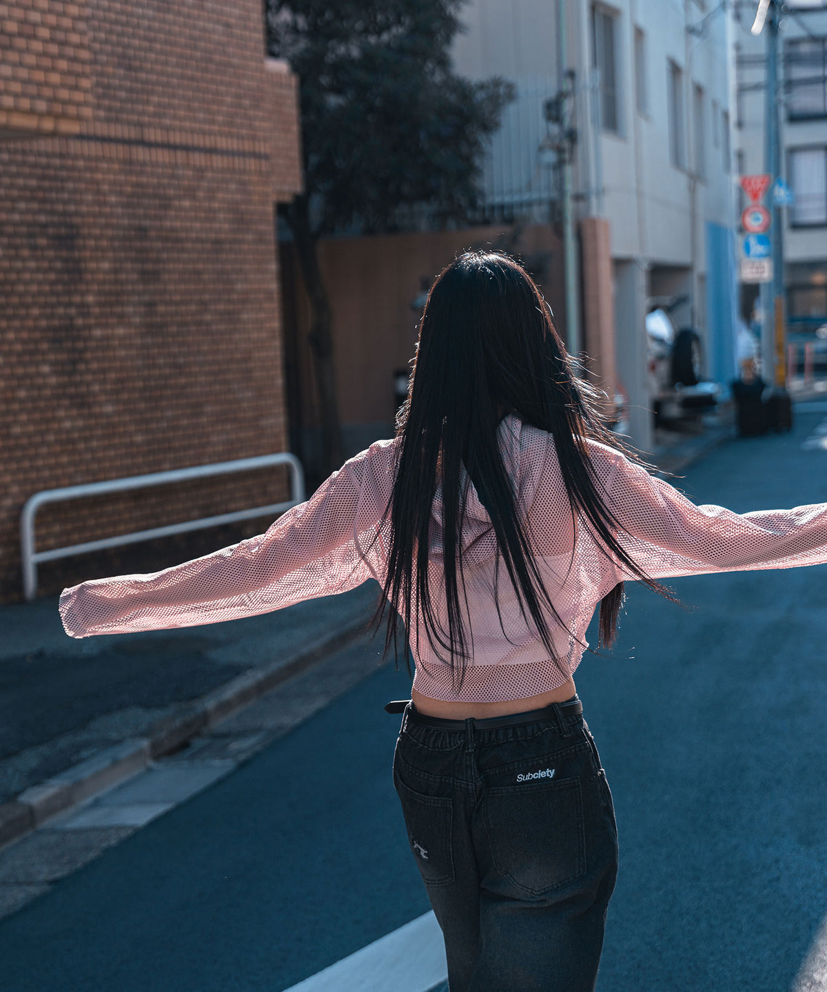 Hexagon mesh hoodie【WOMEN】-thumbmail-17