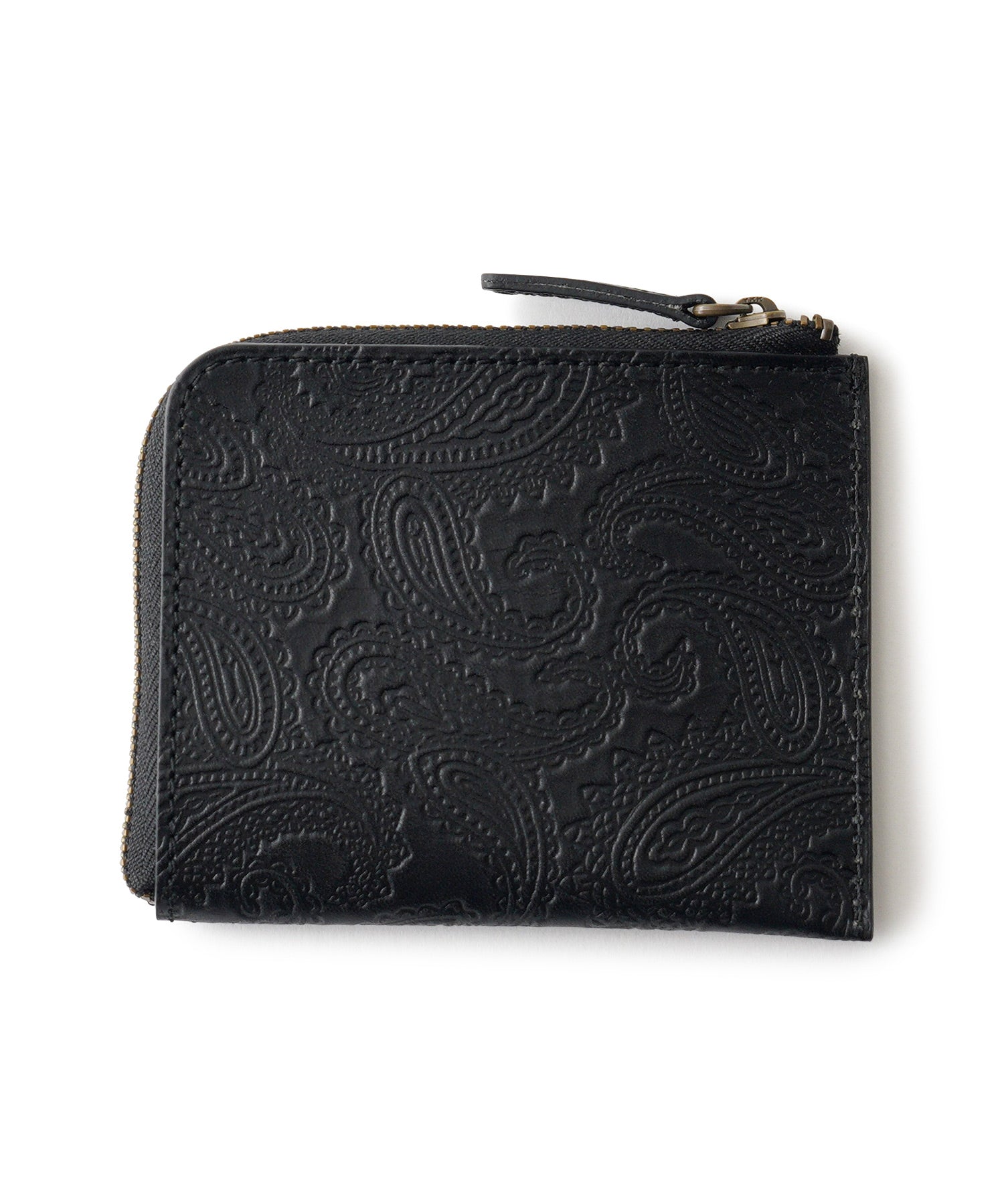 Paisley leather wallet