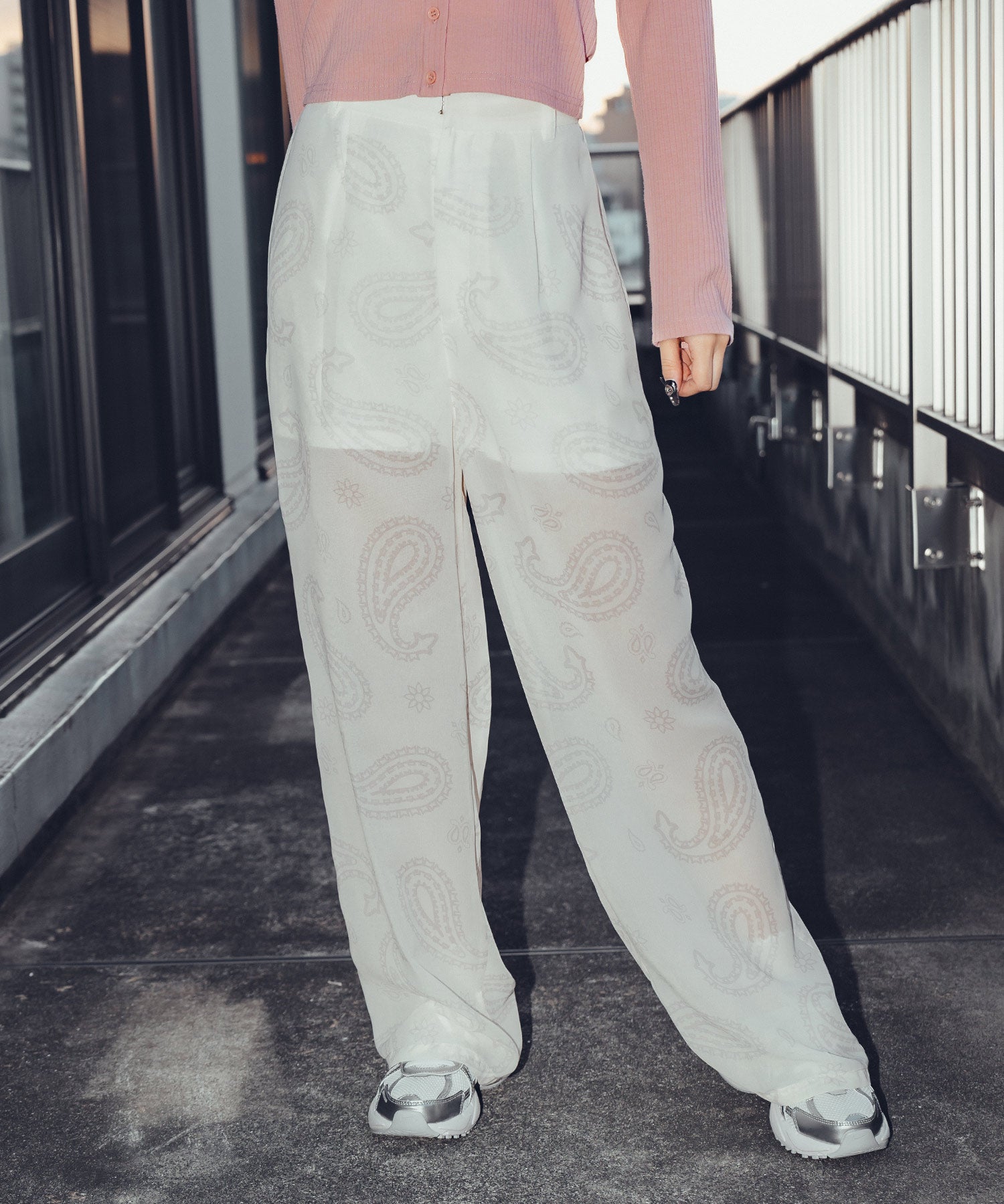Paisley sheer pants【WOMENS】