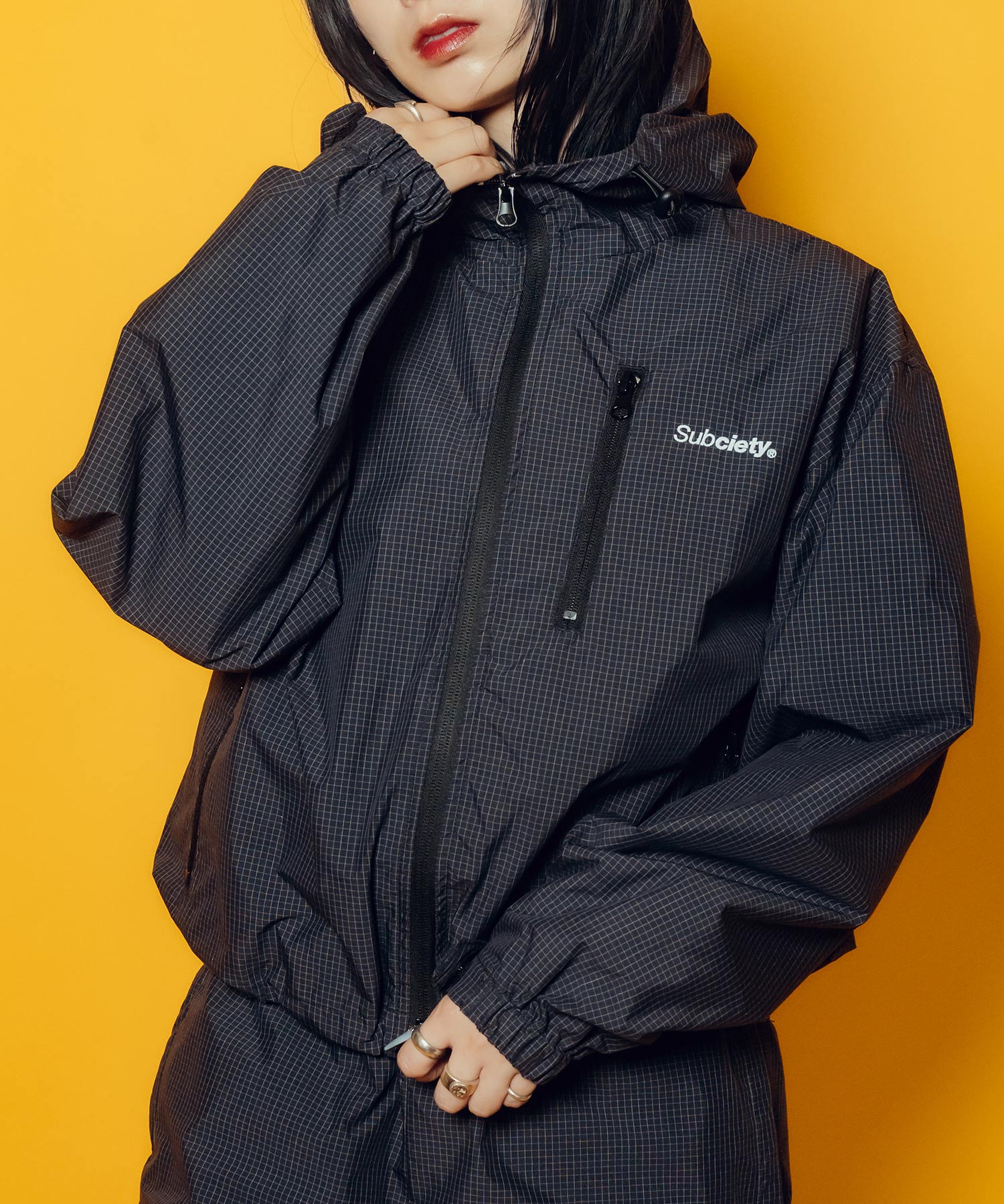 【WOMEN】Graph check hoodie-thumbmail-2