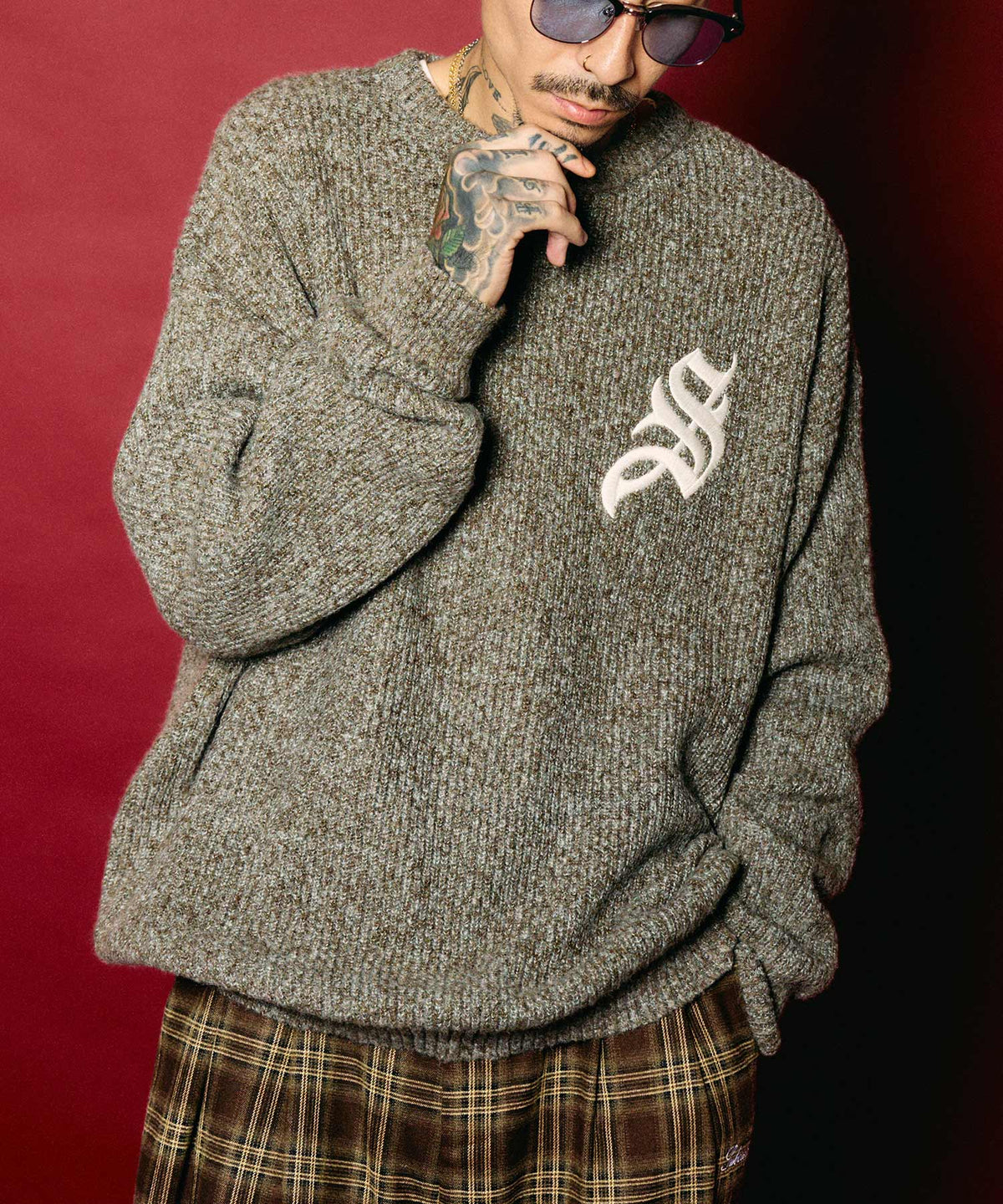 Melange knit
