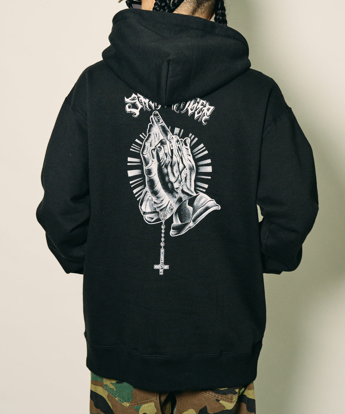 Fuckin' praying hands hoodie