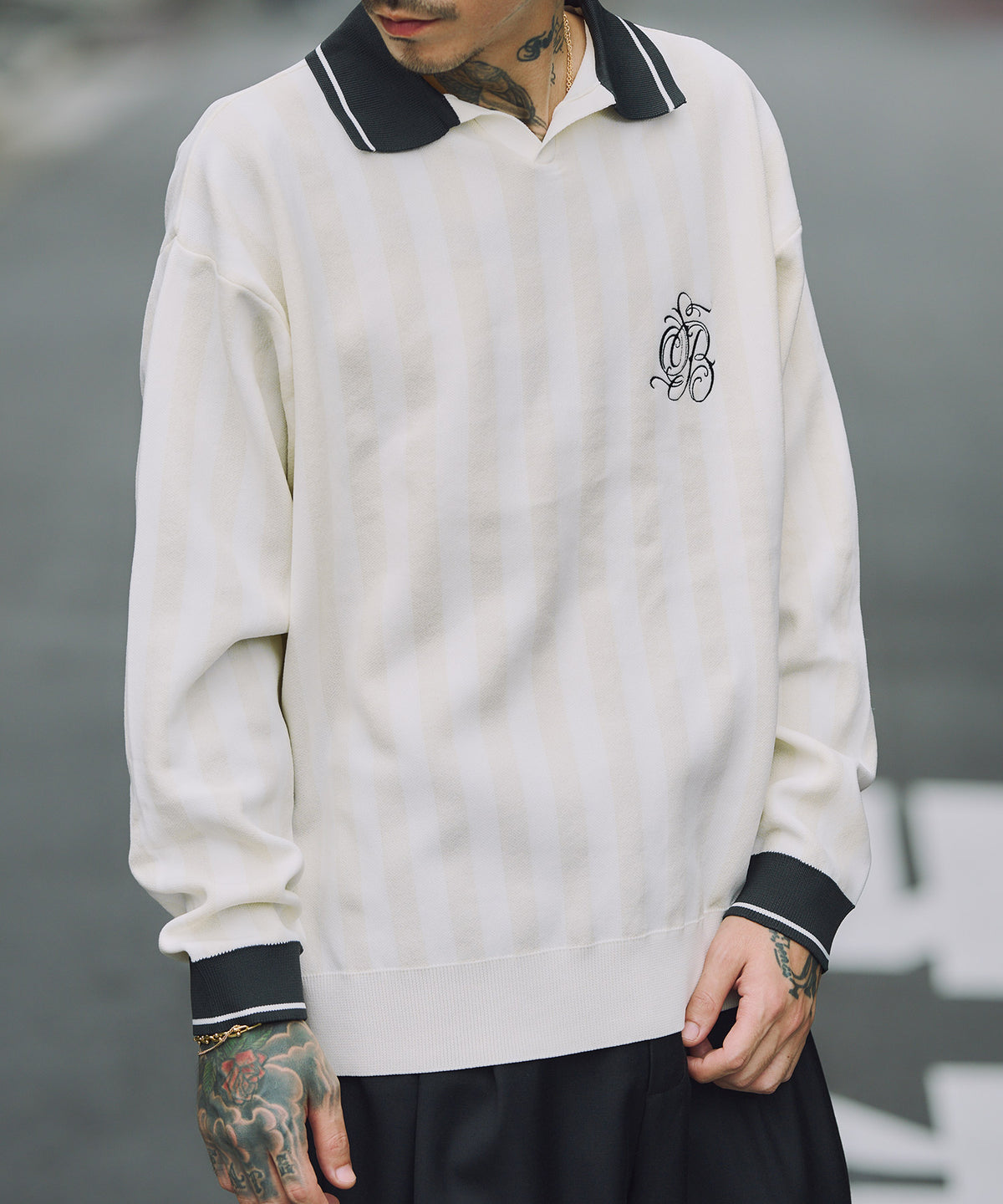 Soccer knit polo shirt-thumbmail-2