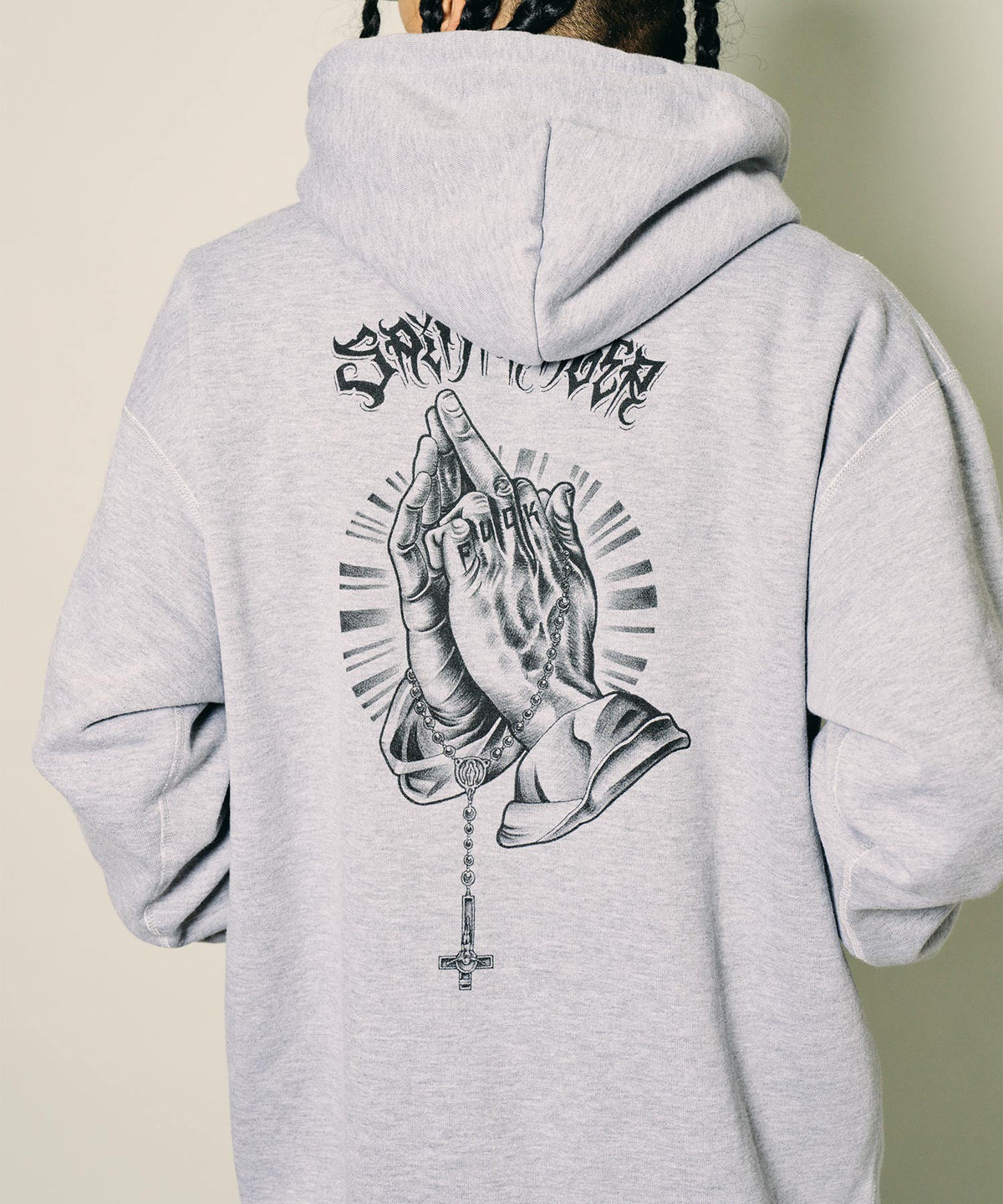 Fuckin' praying hands hoodie
