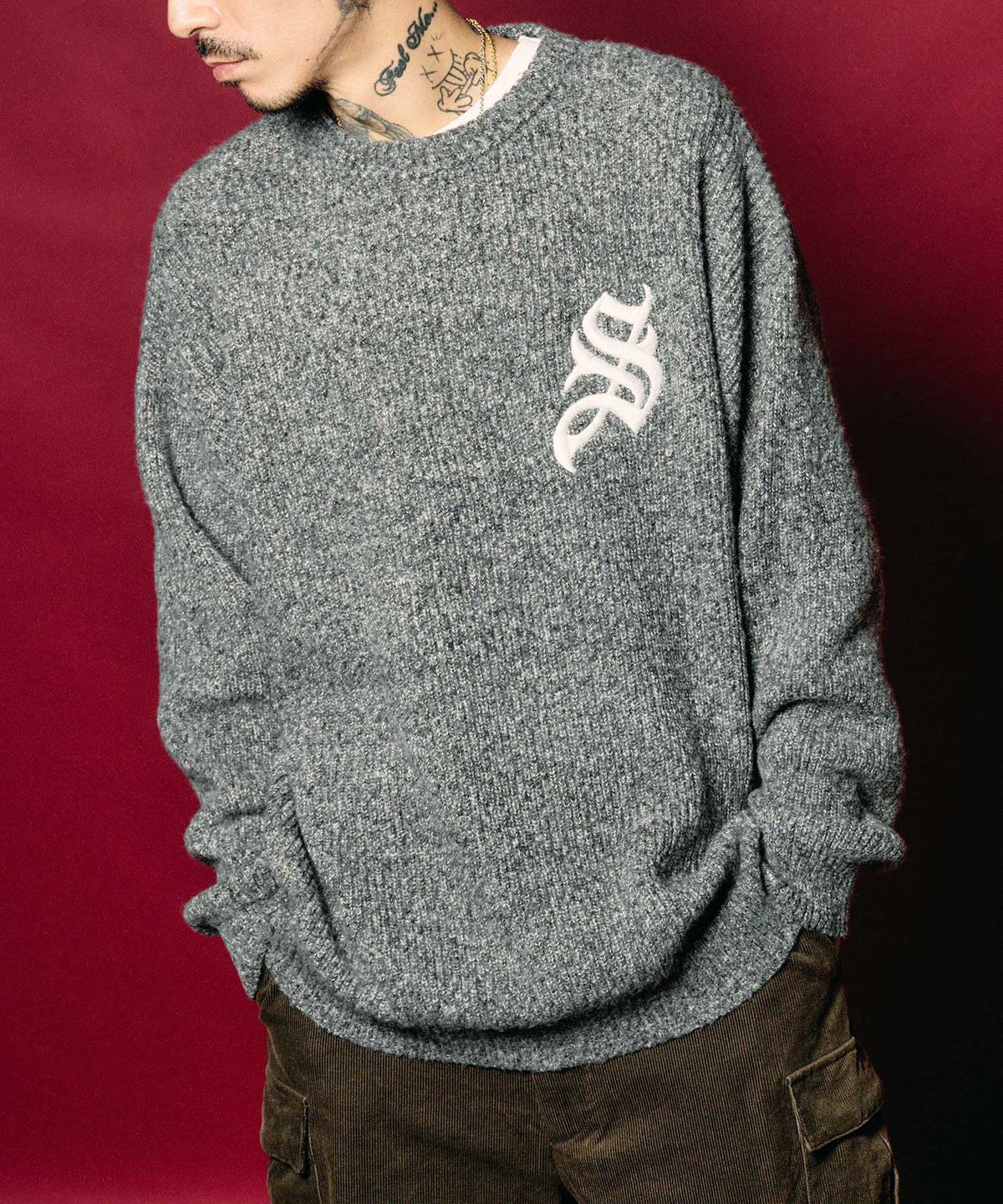 Melange knit
