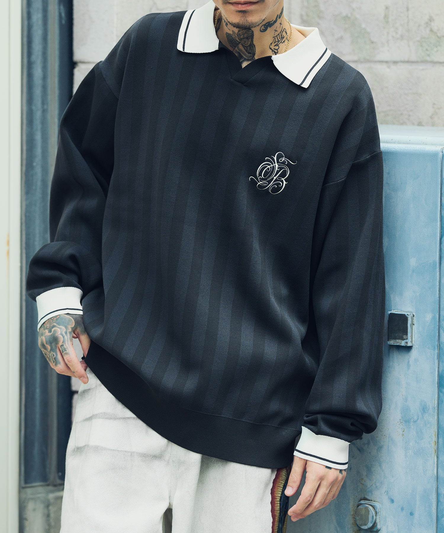Soccer knit polo shirt-thumbmail-1