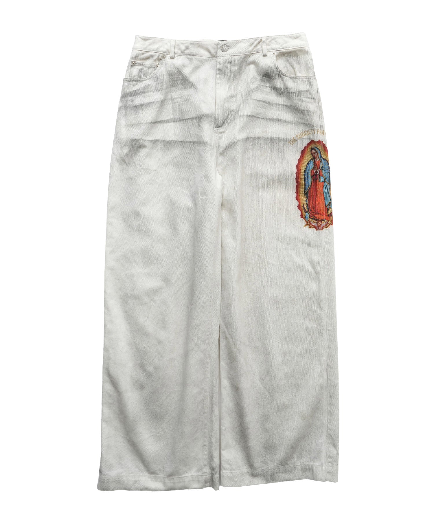 Faded madonna denim pants-thumbmail-3