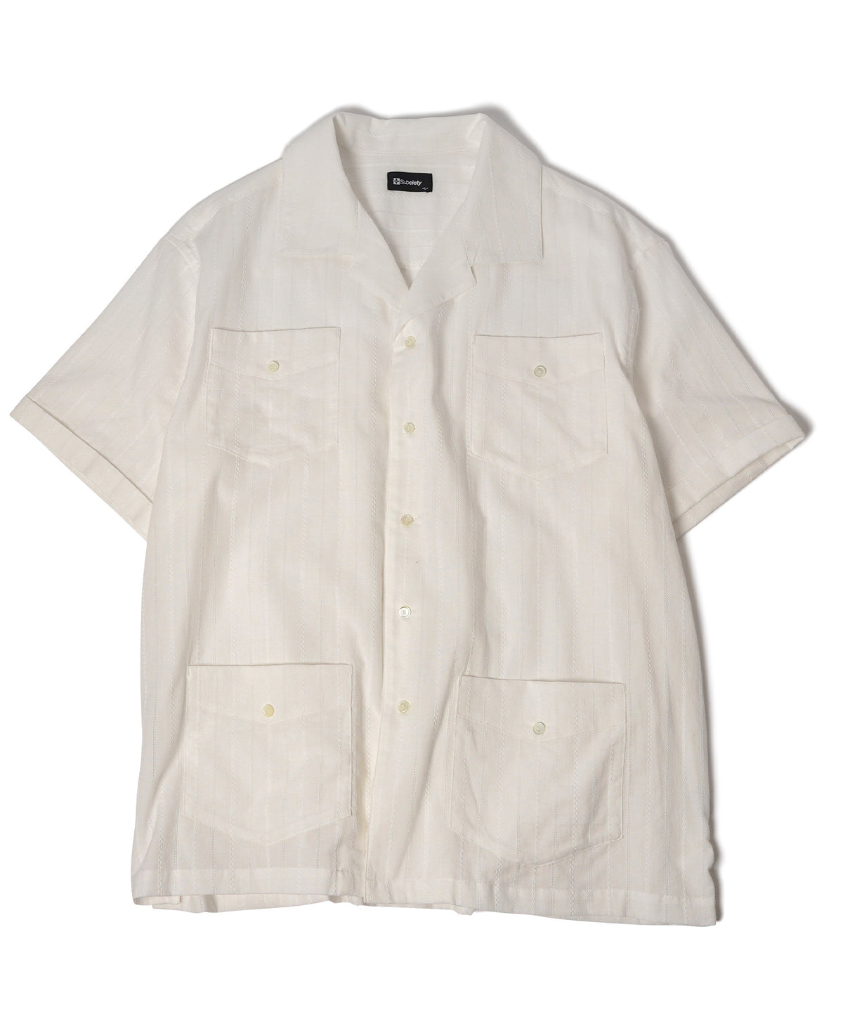 Leno cloth guayabera shirt-thumbmail-4