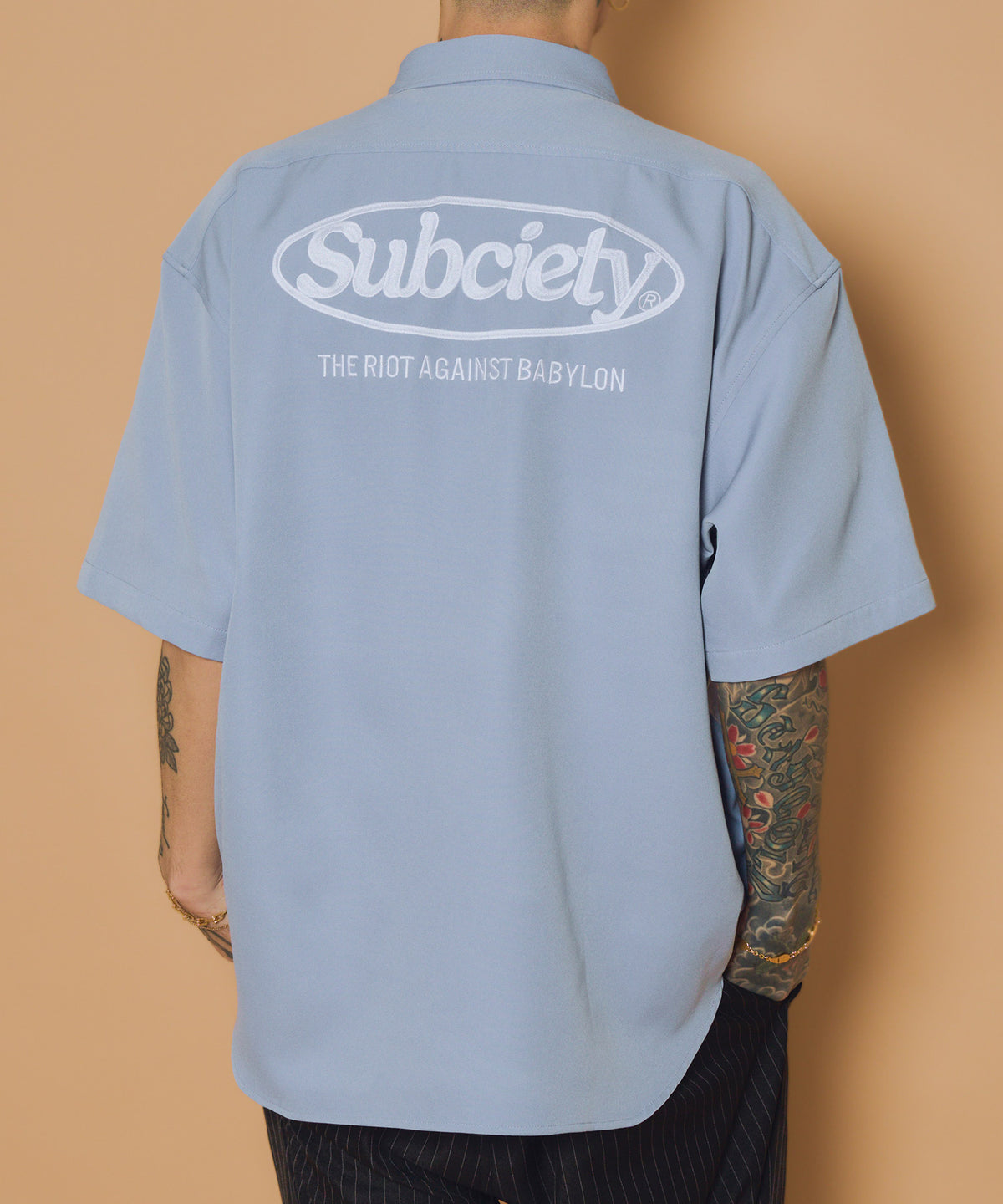 Embroidery oval logo shirt-thumbmail-4