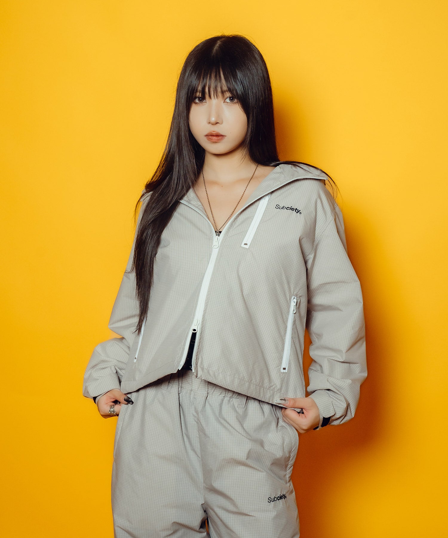 【WOMEN】Graph check hoodie-thumbmail-6