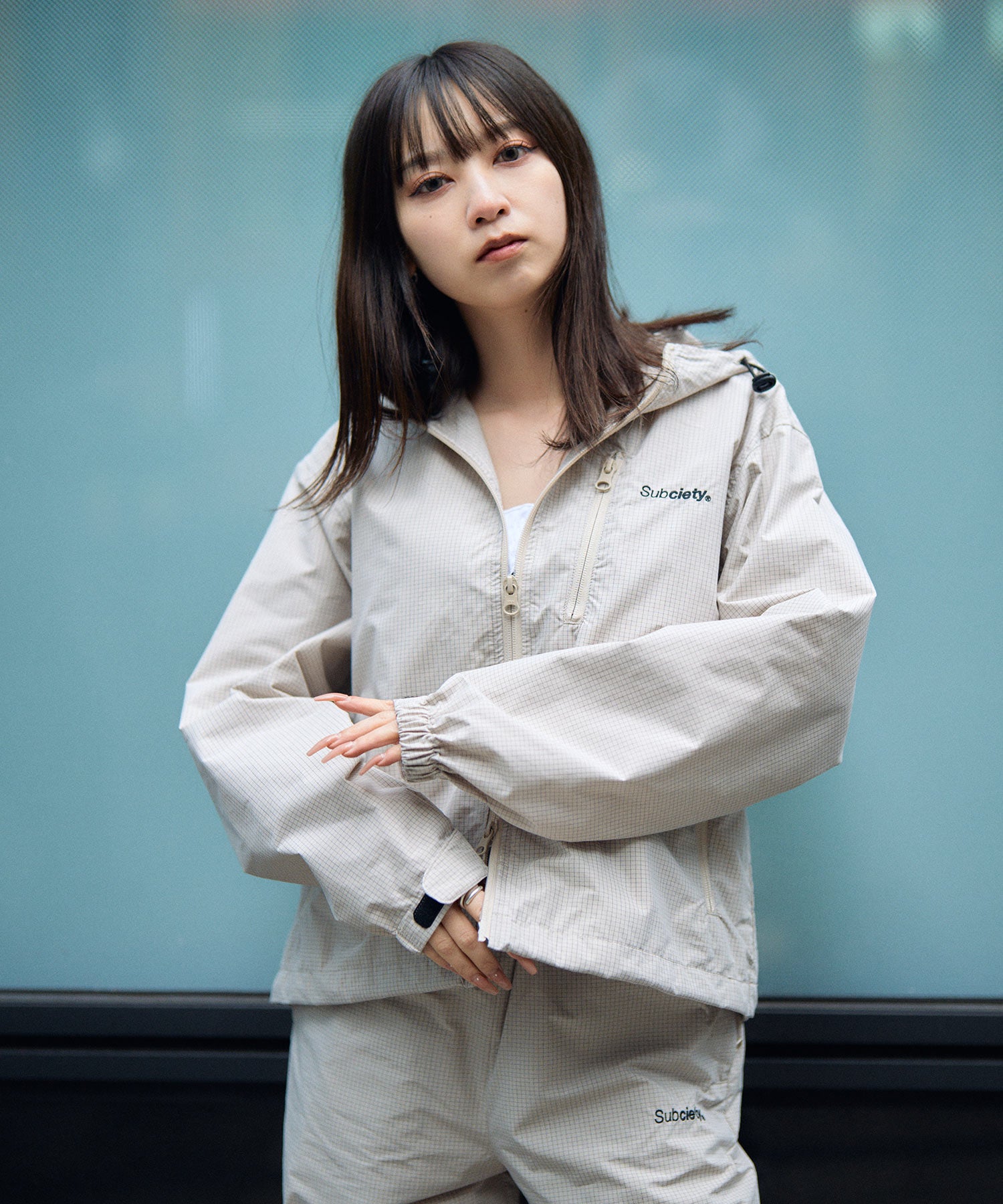 【WOMEN】Graph check hoodie-thumbmail-9