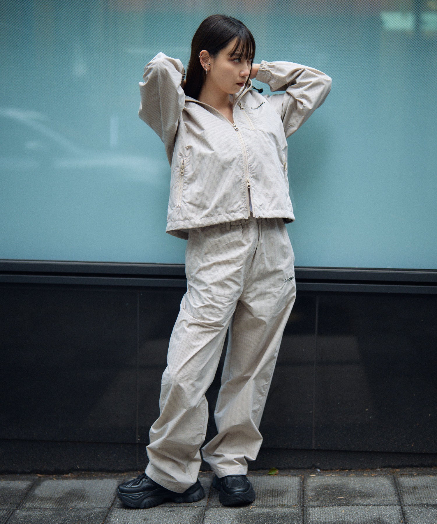 【WOMEN】Graph check hoodie-thumbmail-11