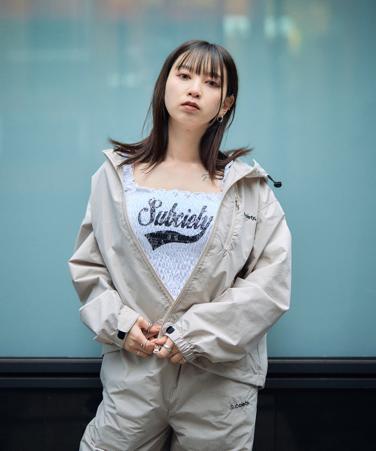 【WOMEN】Graph check hoodie-thumbmail-10