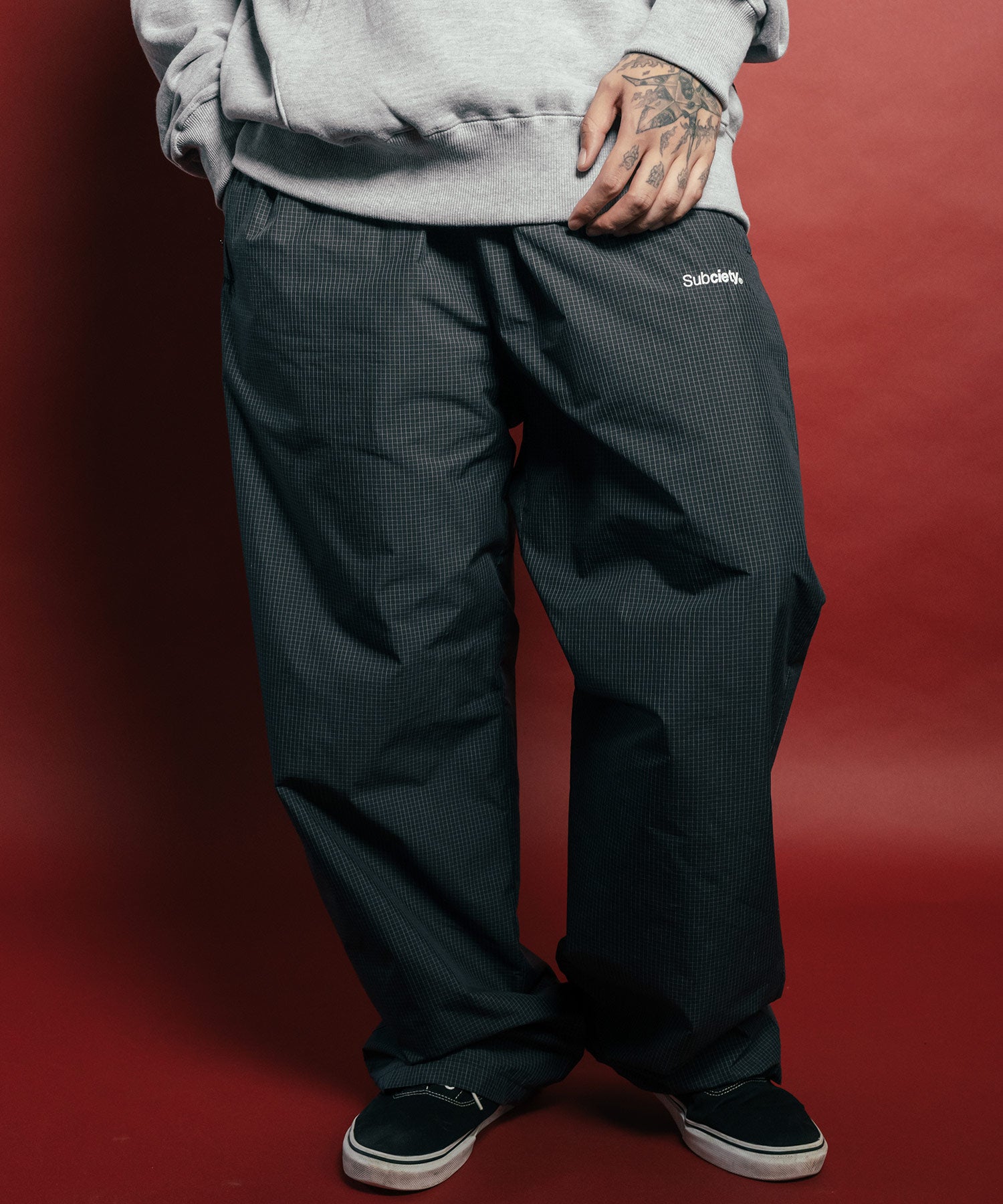Graph check pants