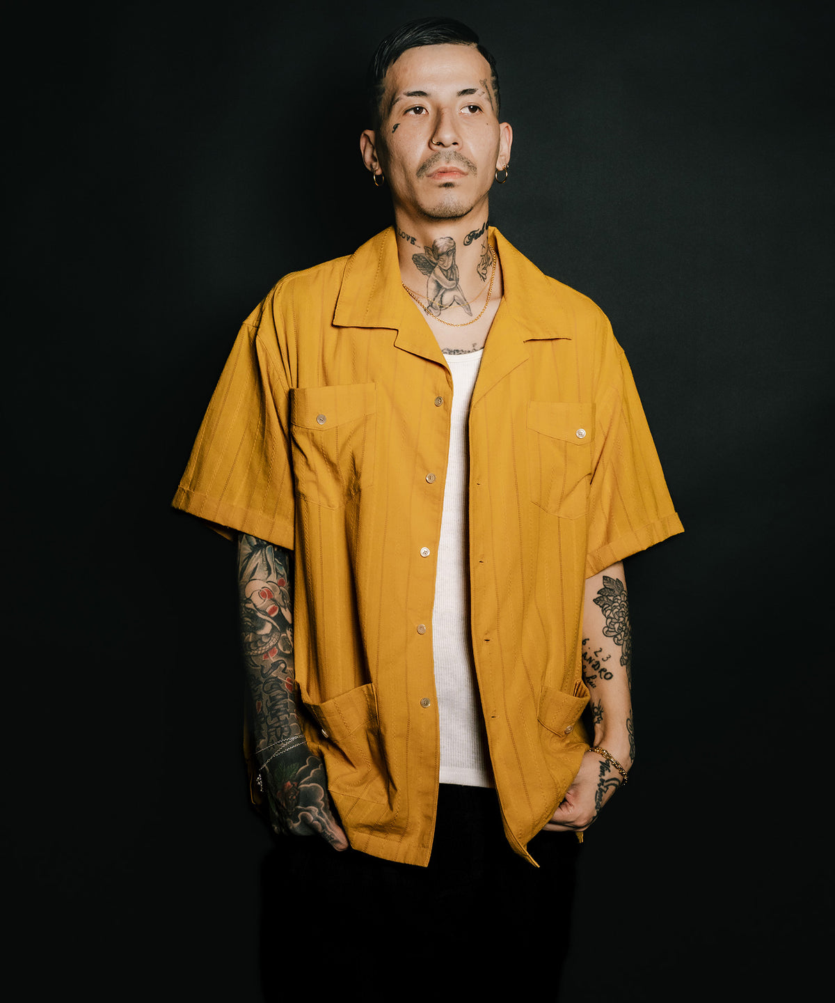 Leno cloth guayabera shirt-thumbmail-12