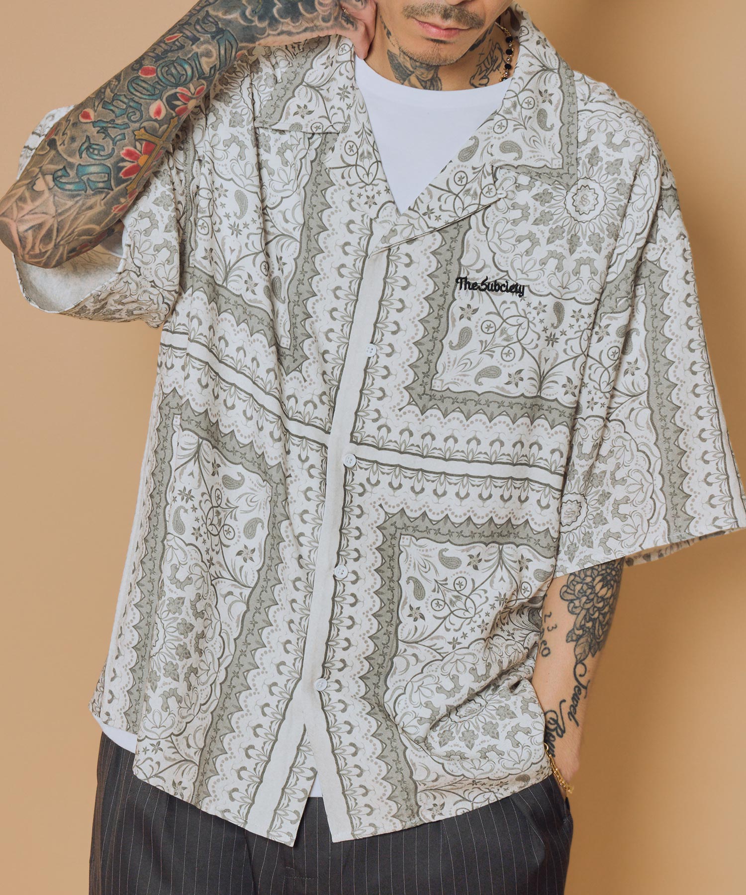 Medallion rayon shirt