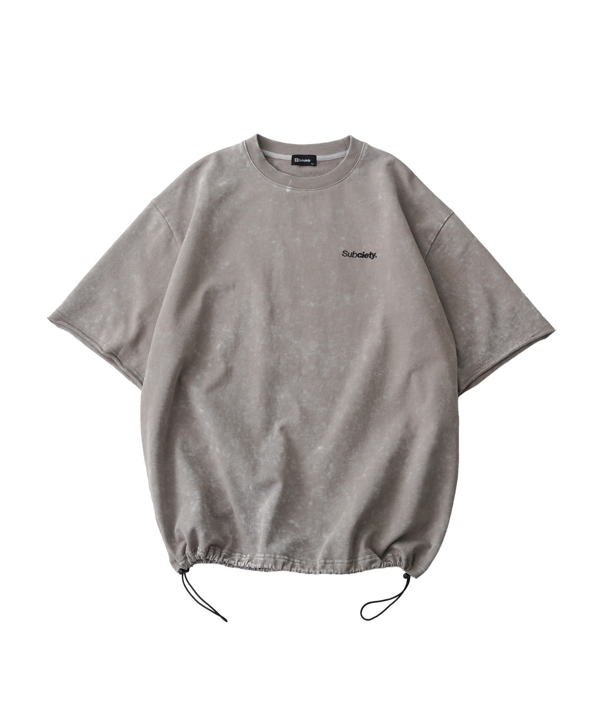 Washed sweat drawstring tee-thumbmail-9