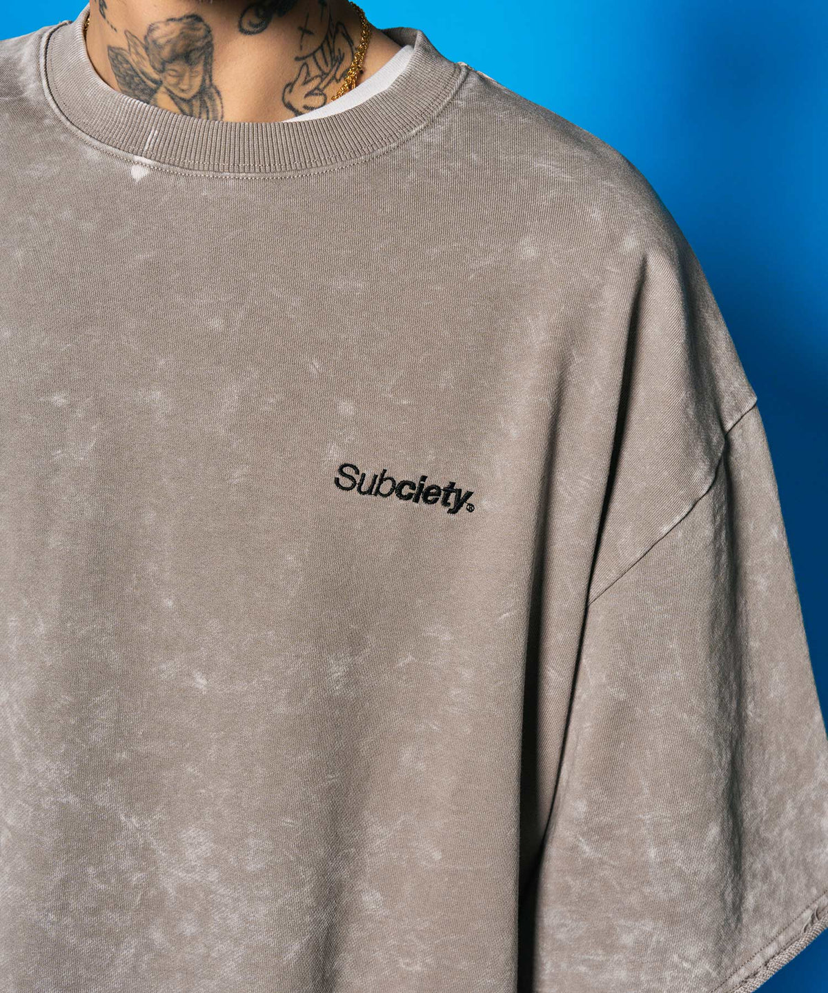 Washed sweat drawstring tee-thumbmail-11