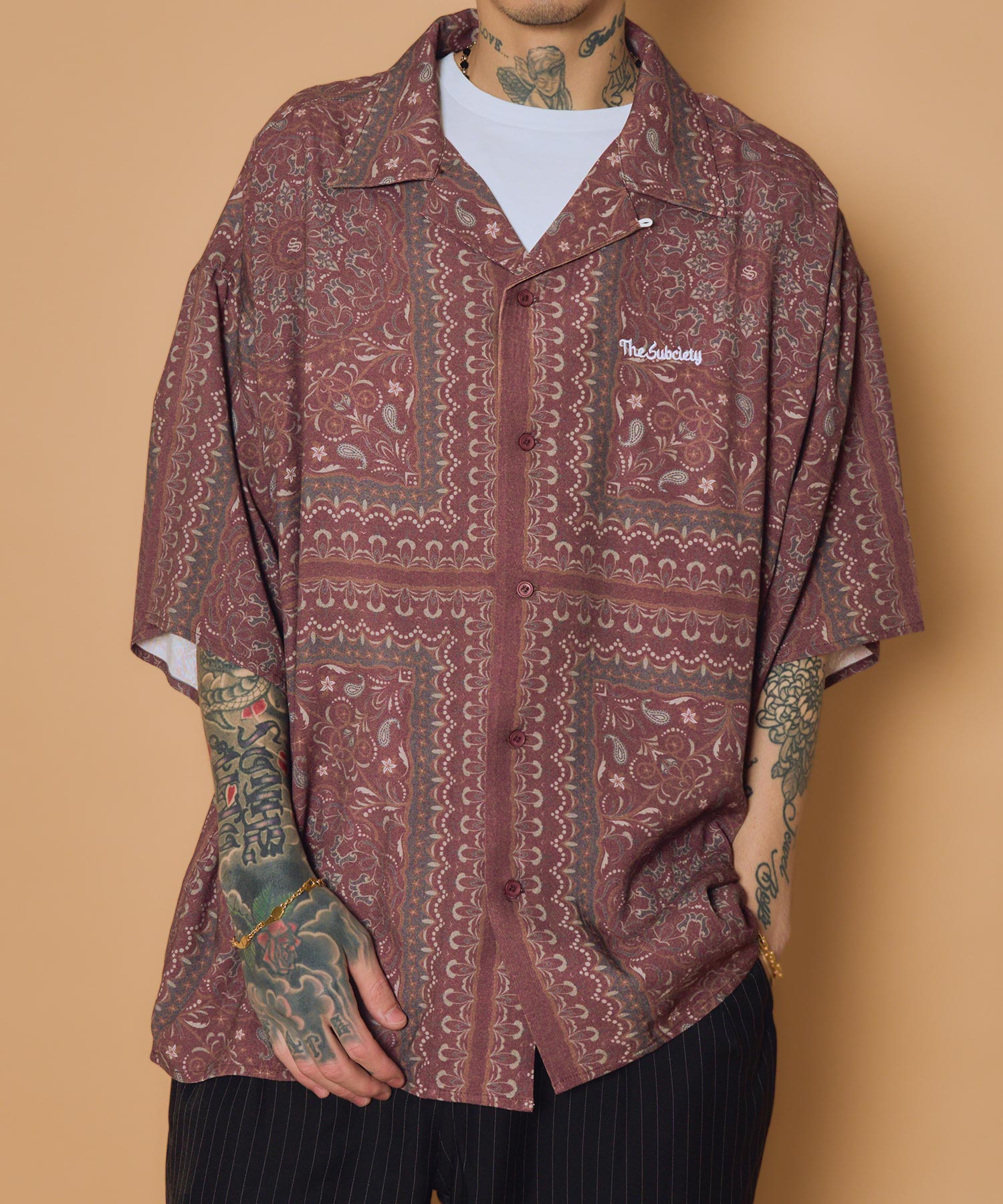 Medallion rayon shirt