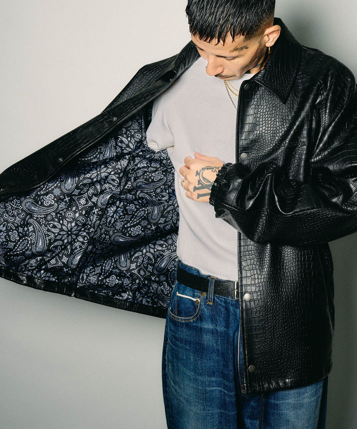 Faux leather coach jacket-thumbmail-12