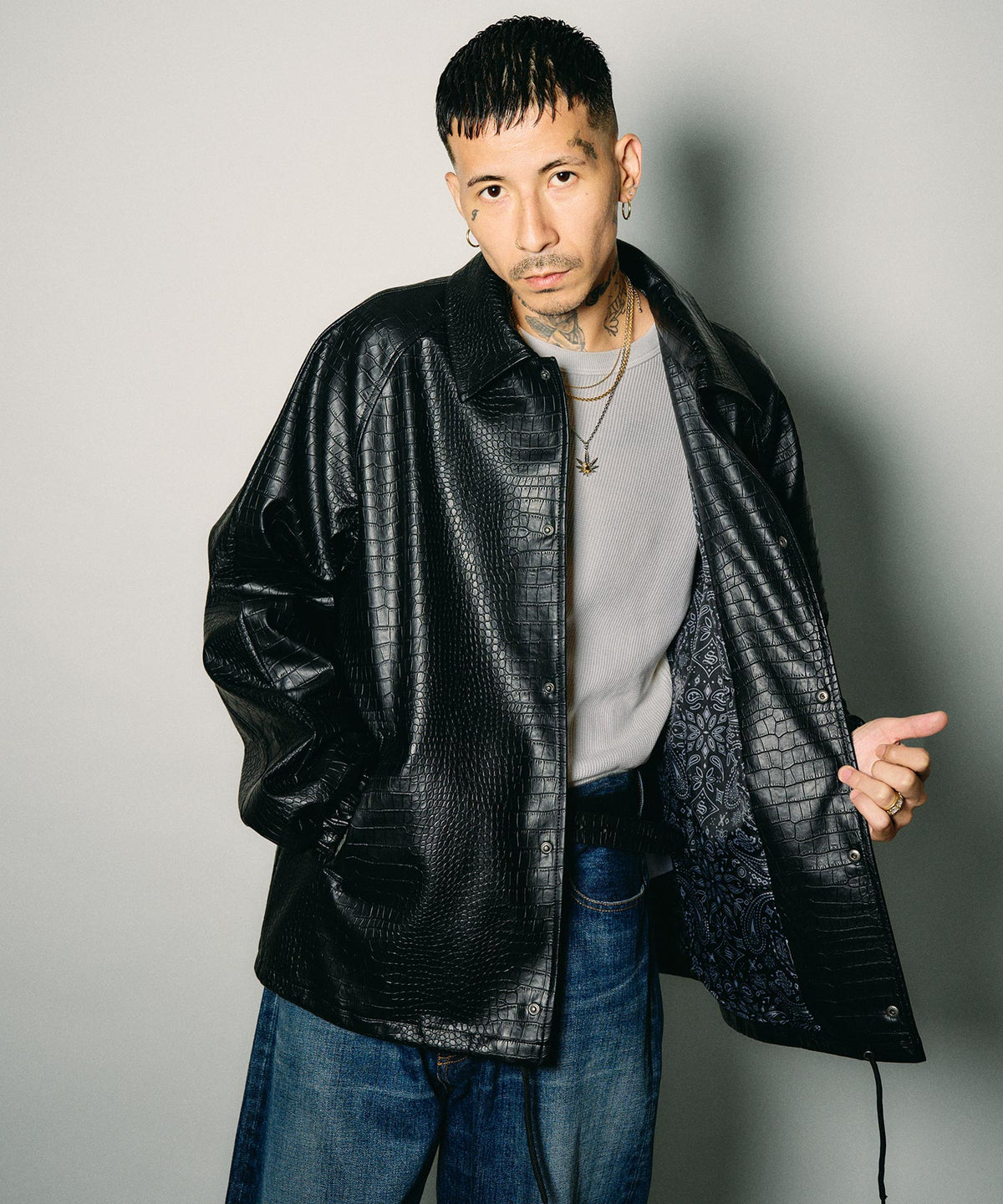 Faux leather coach jacket-thumbmail-13