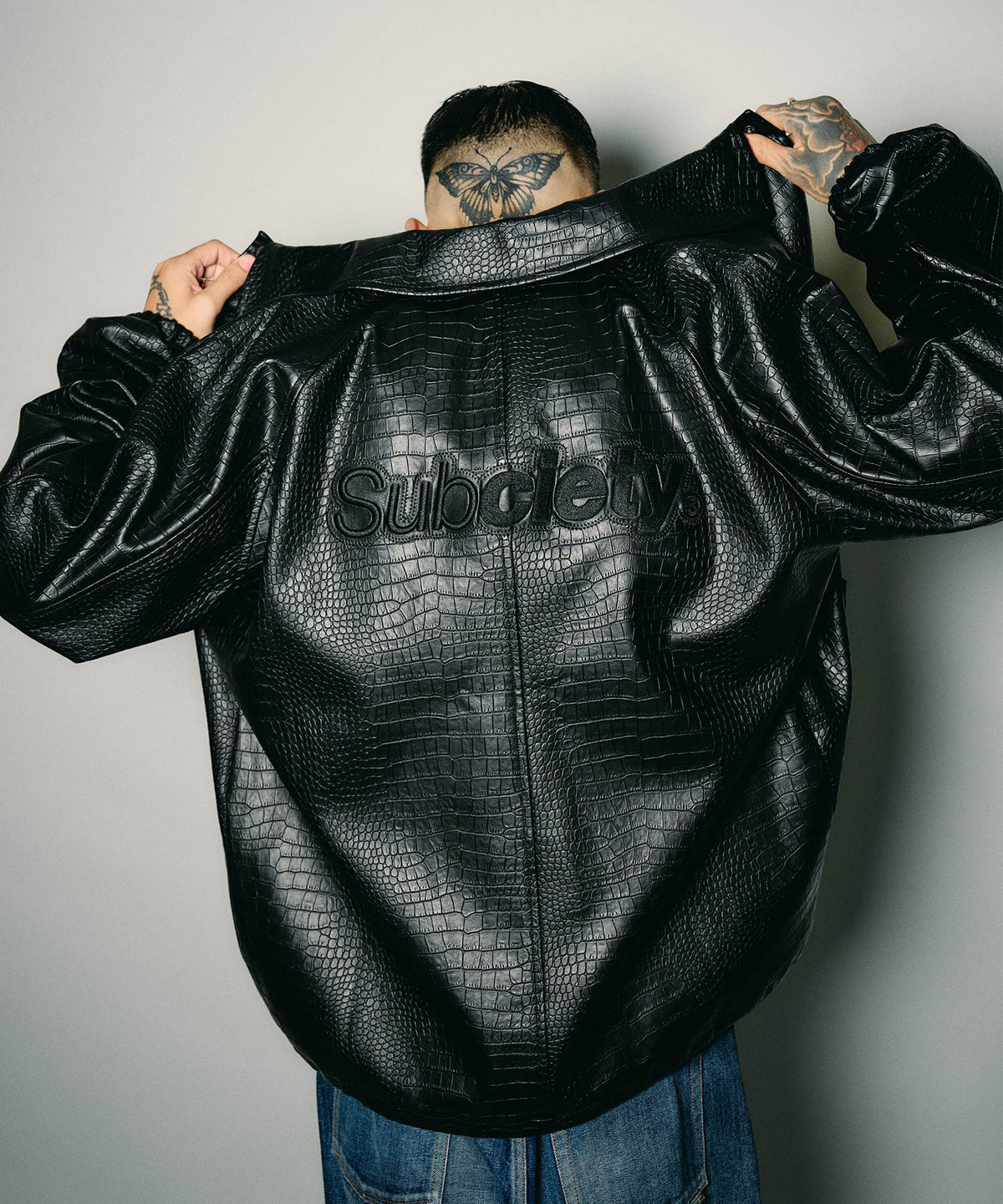 Faux leather coach jacket-thumbmail-8